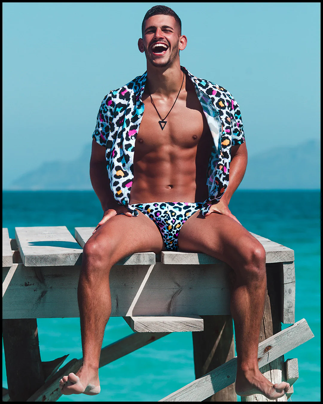 8-BIT POP LEOPARD - Swim Brief - Image 11