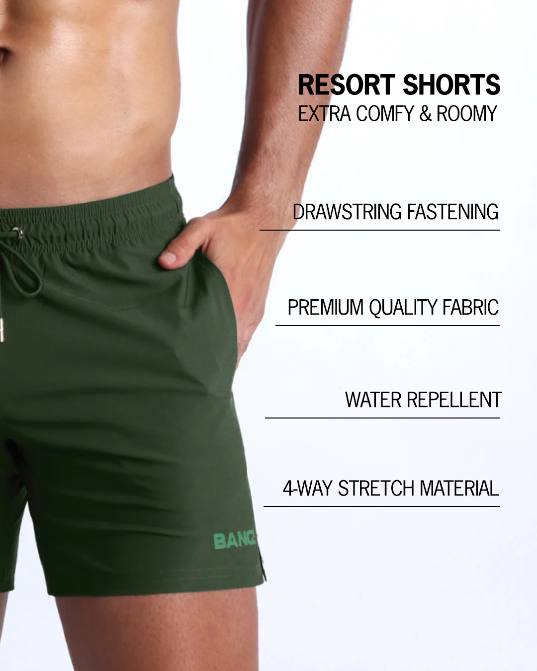 ALPHA GREEN - Resort Shorts - Image 5