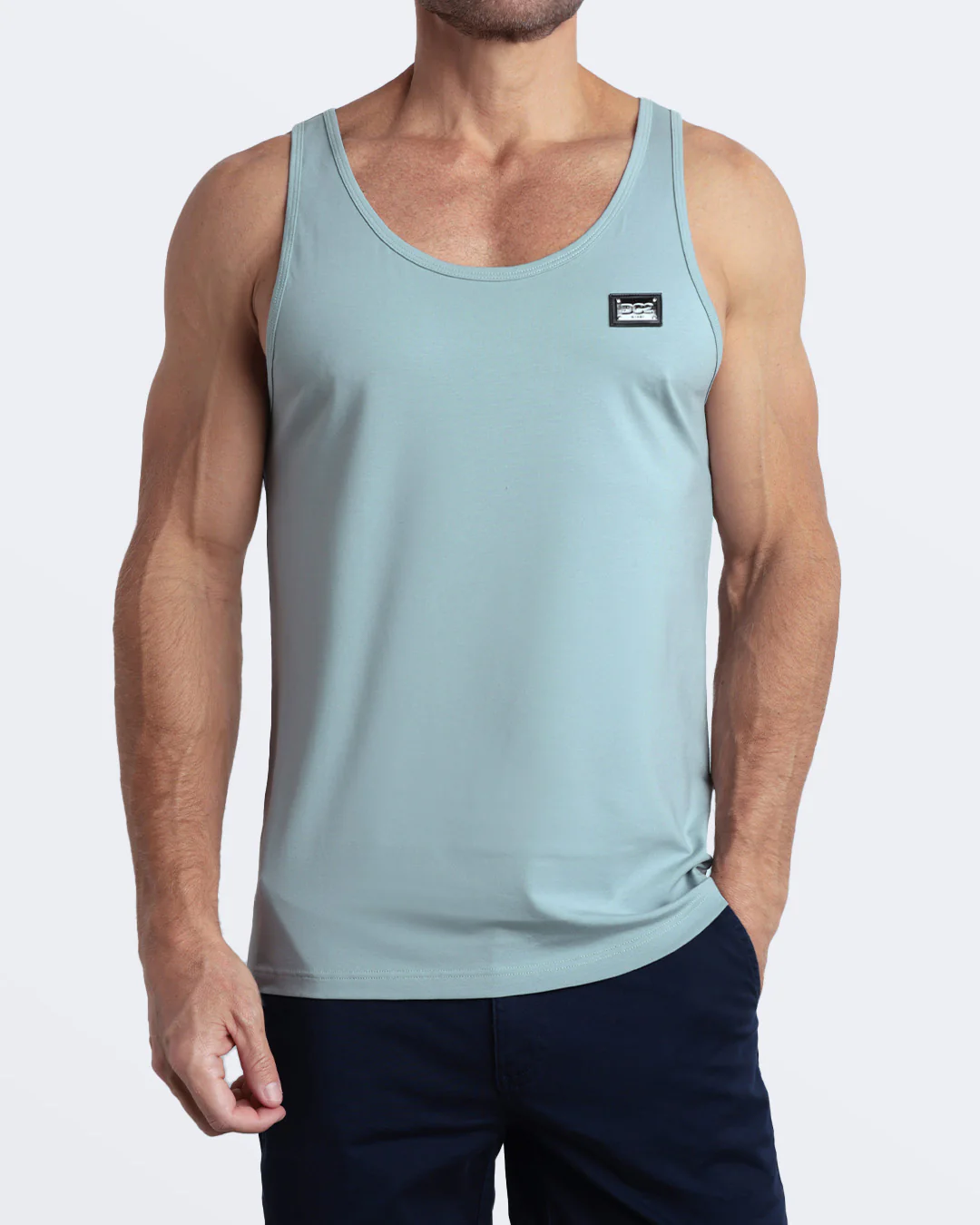 BARELY TEAL - Modal Cotton Tank Top | DC2 - Image 4