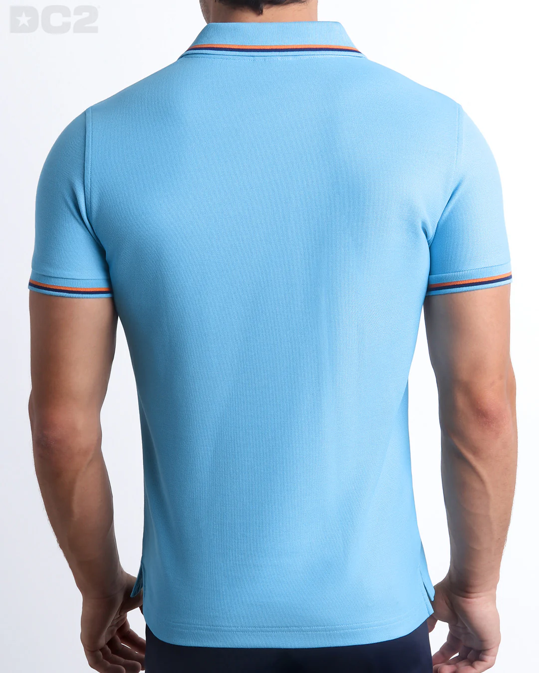 BISCAYNE LIGHT BLUE - Polo Shirt Pima Cotton Peru | DC2 - Image 3