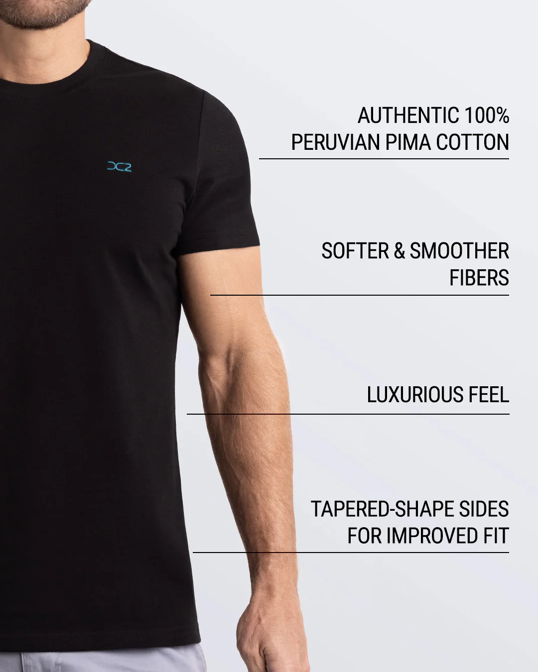 BLACK DELUXE - T-Shirt Pima Cotton Peru | DC2 - Image 5