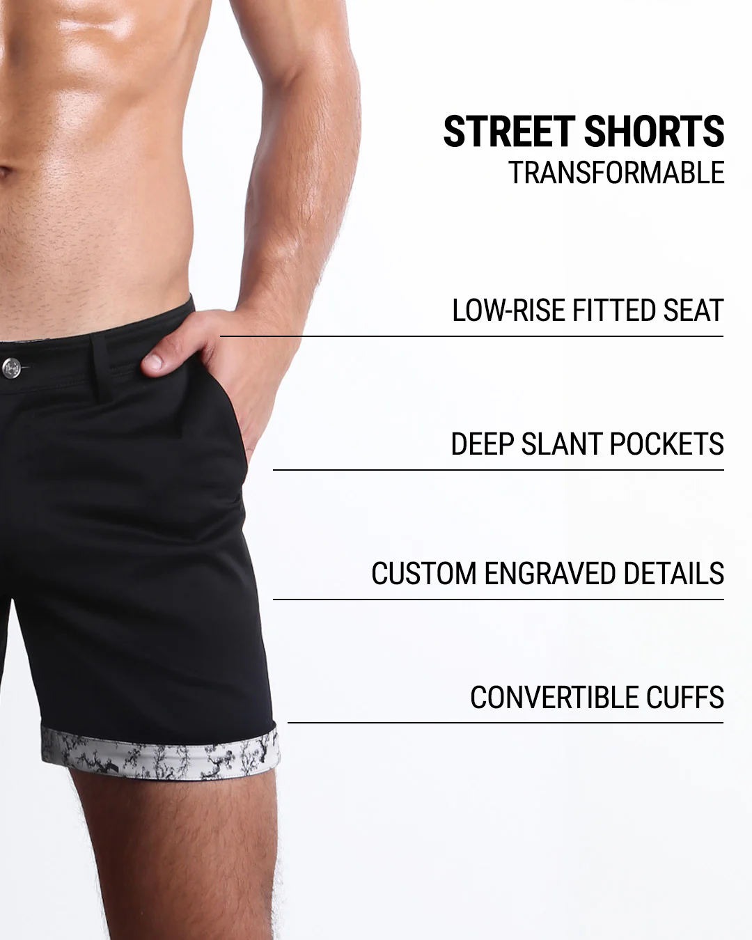 BLACK FOR GOOD - Street Shorts | DC2 - Image 5