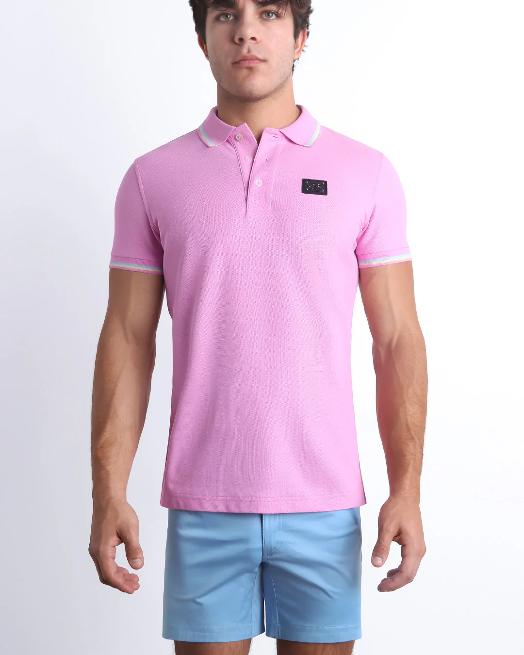 BONBON PINK - Polo Shirt Pima Cotton Peru | DC2 - Image 6