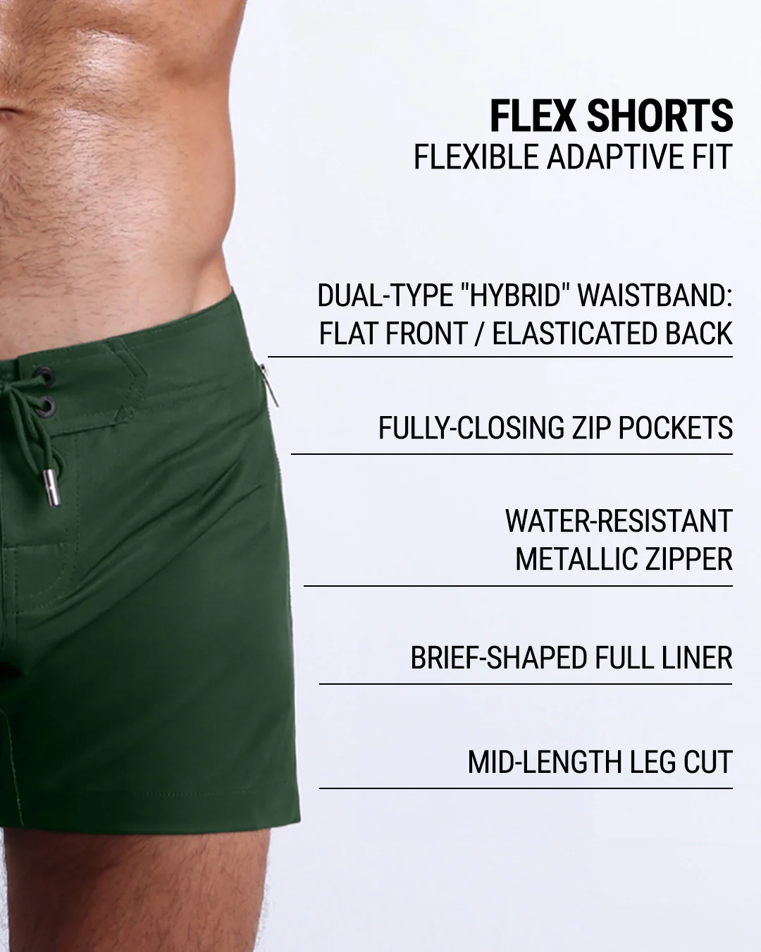 BRAVE GREEN - Flex Shorts | DC2 - Image 5