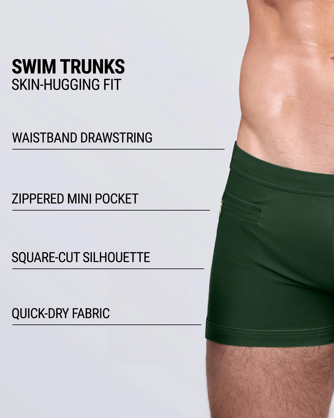 BRAVE GREEN - Swim Trunks | DC2 - Image 4