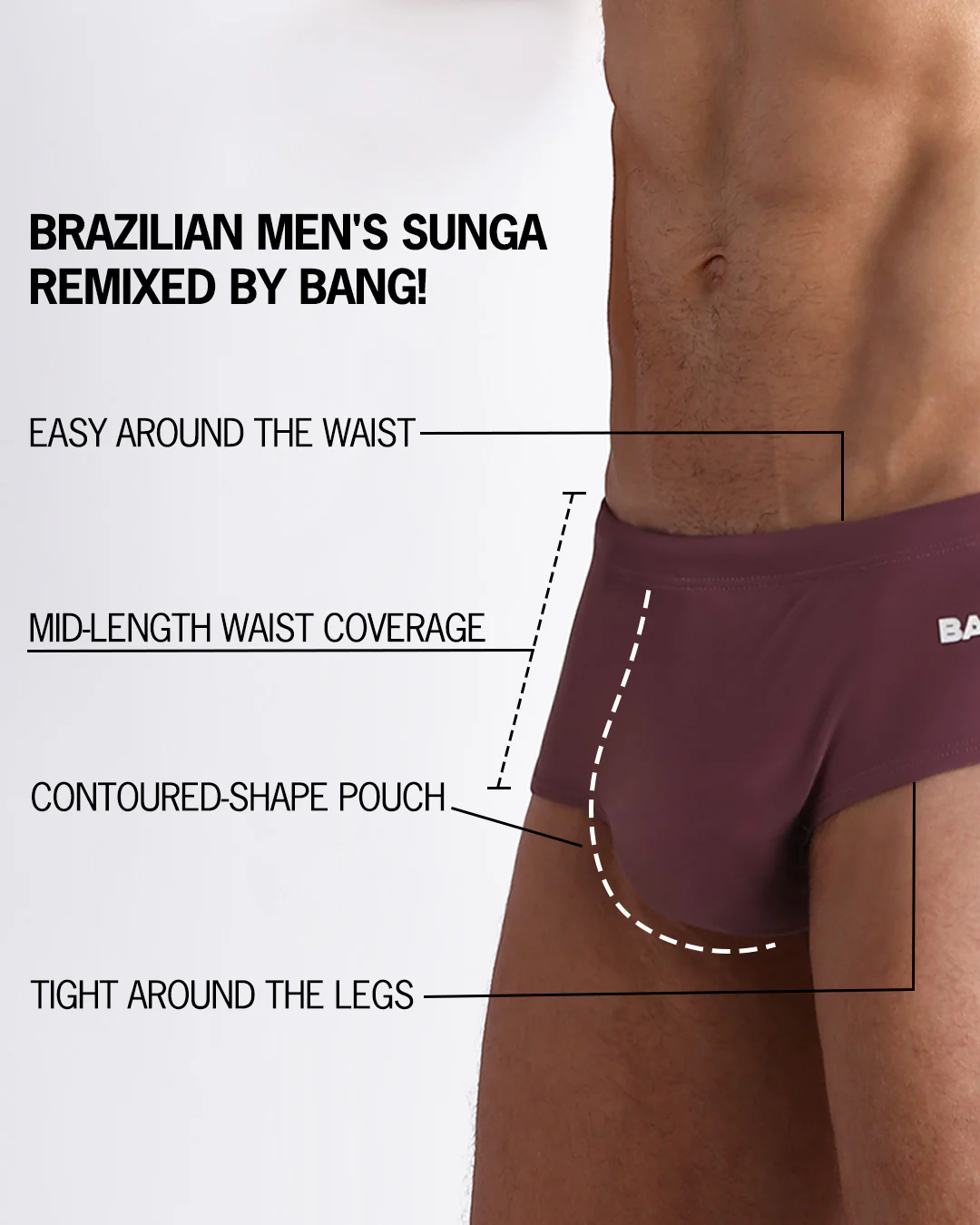 BUST A MAUVE - Swim Sunga - Image 5