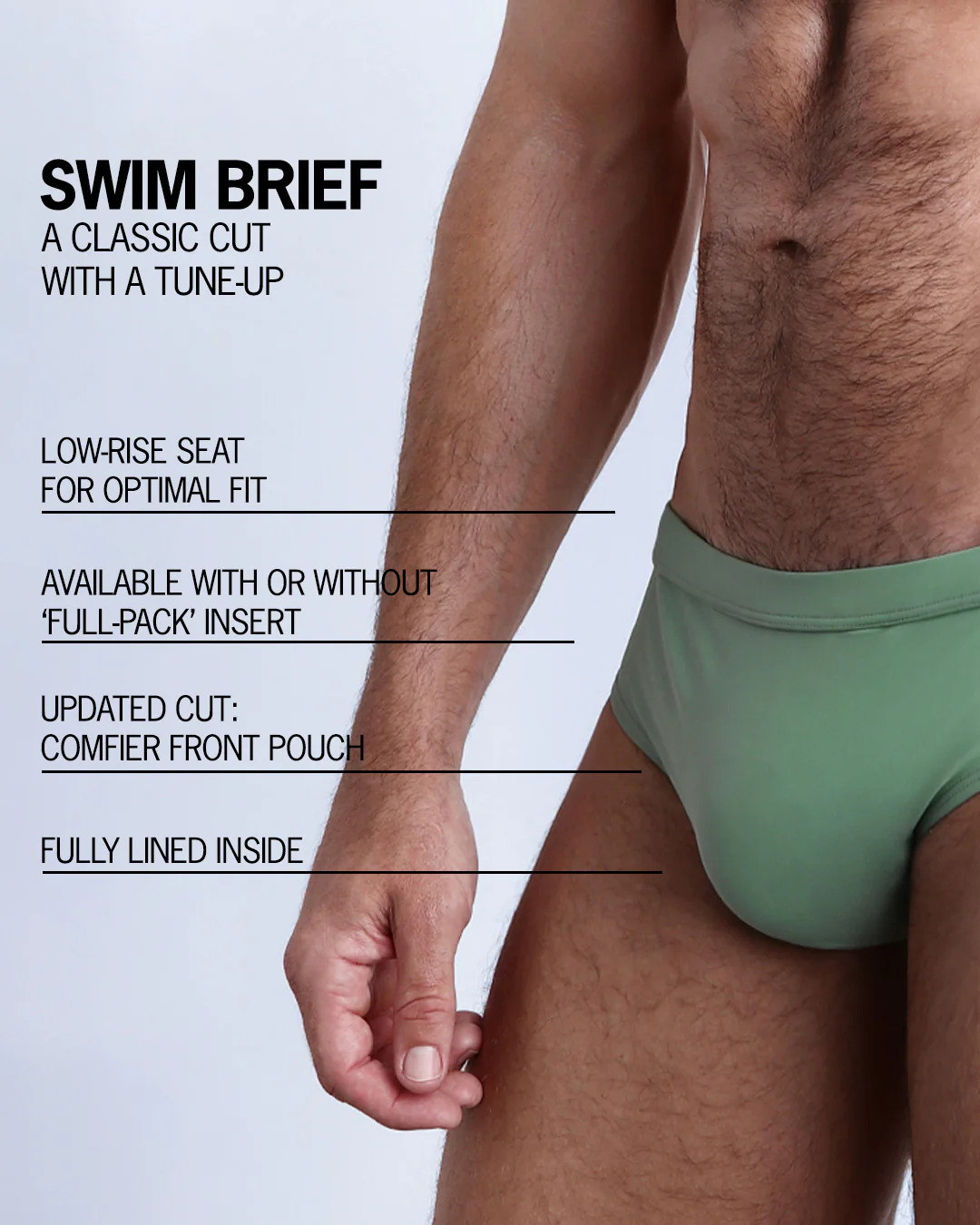 CABANA GREEN - Swim Brief - Image 4