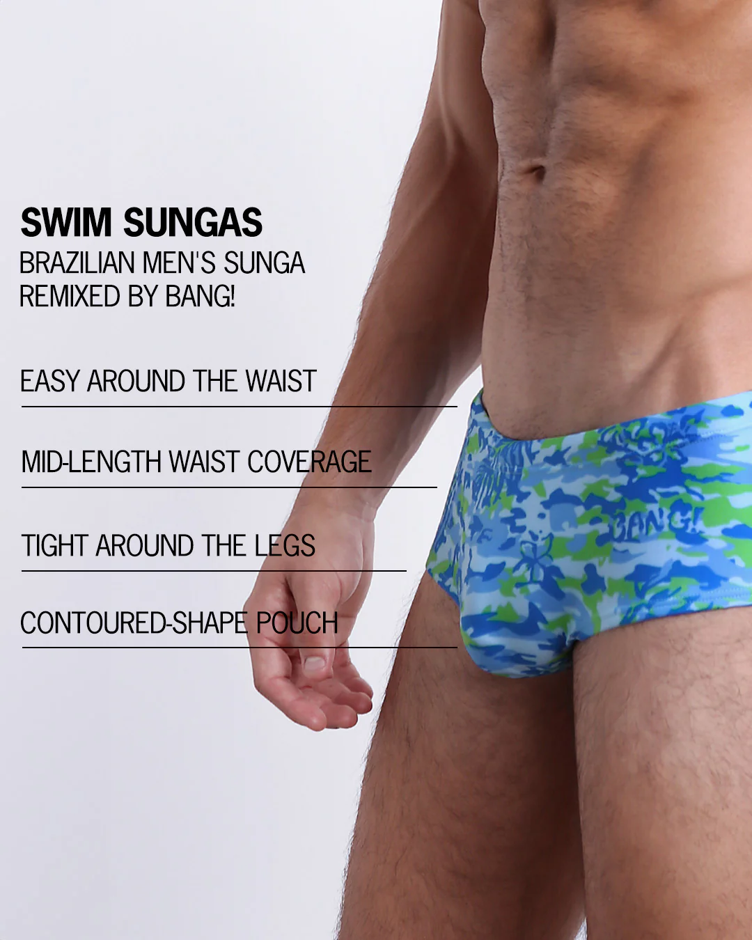 CAMO POP (BLUE/GREEN) - Swim Sunga - Image 4