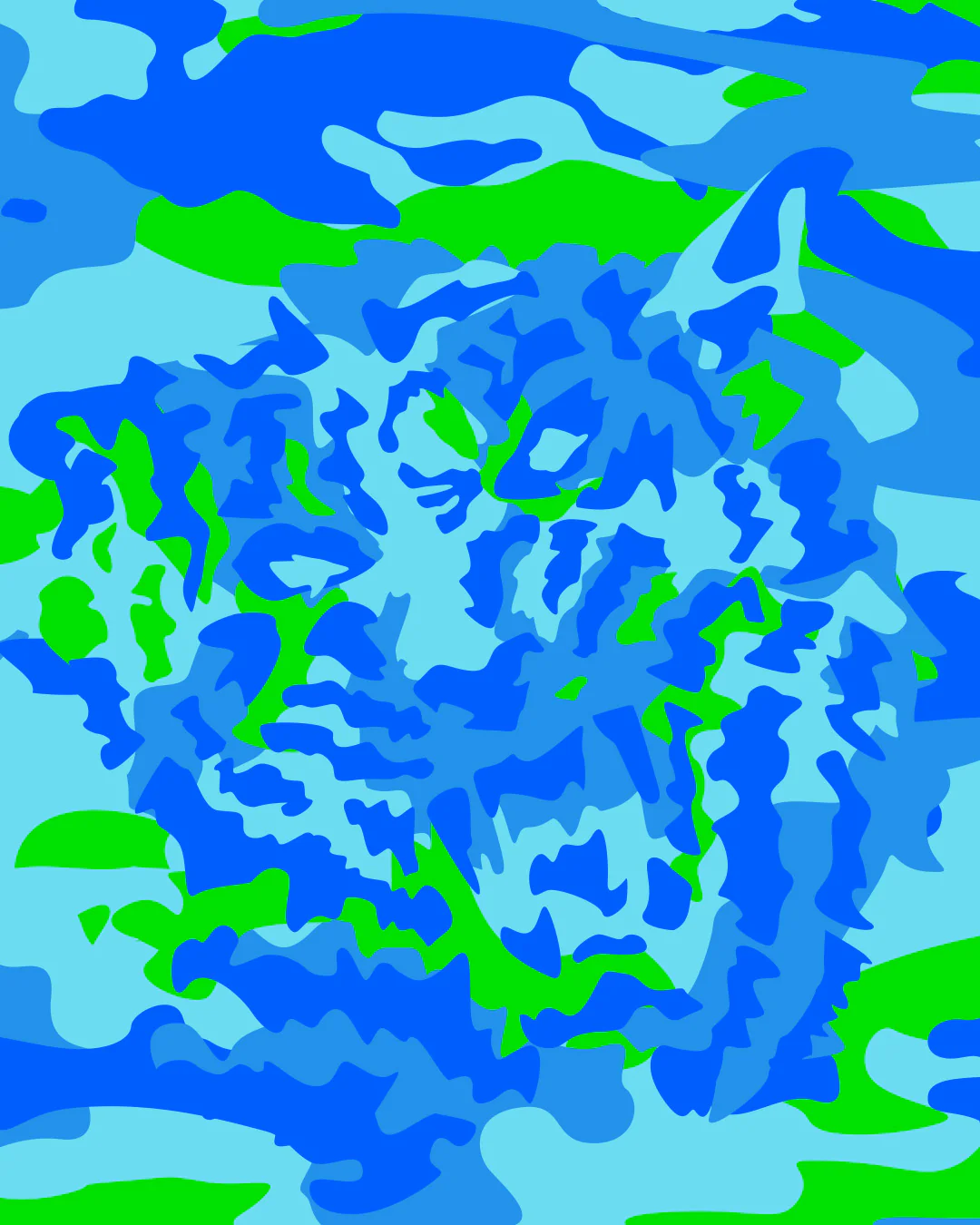 CAMO POP (BLUE/GREEN) - Swim Trunks - Image 5