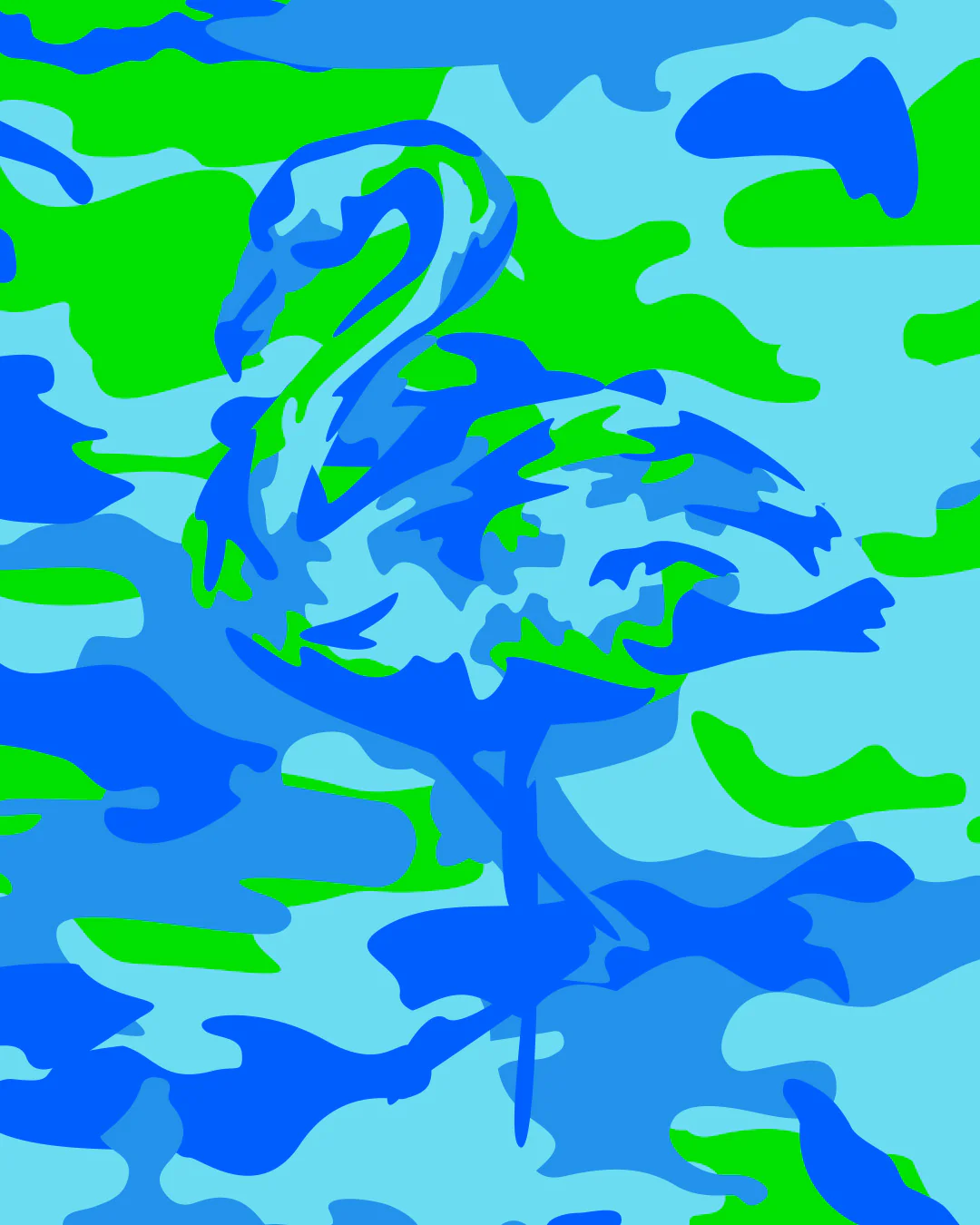 CAMO POP (BLUE/GREEN) - Swim Trunks - Image 7