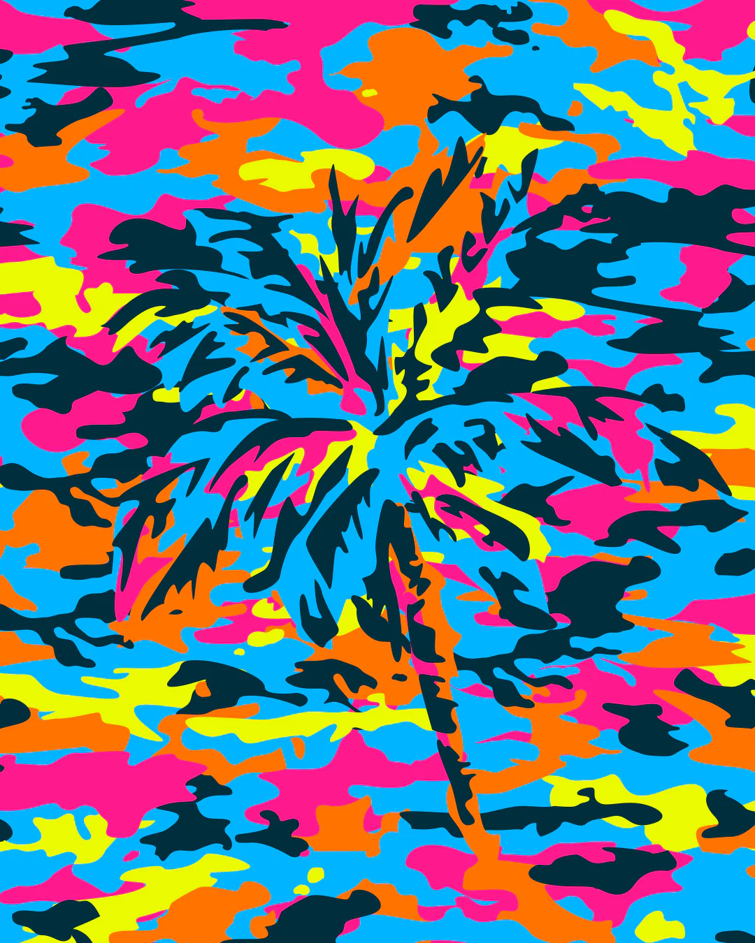 CAMO POP (NEON MIX) - Beach Shorts - Image 7