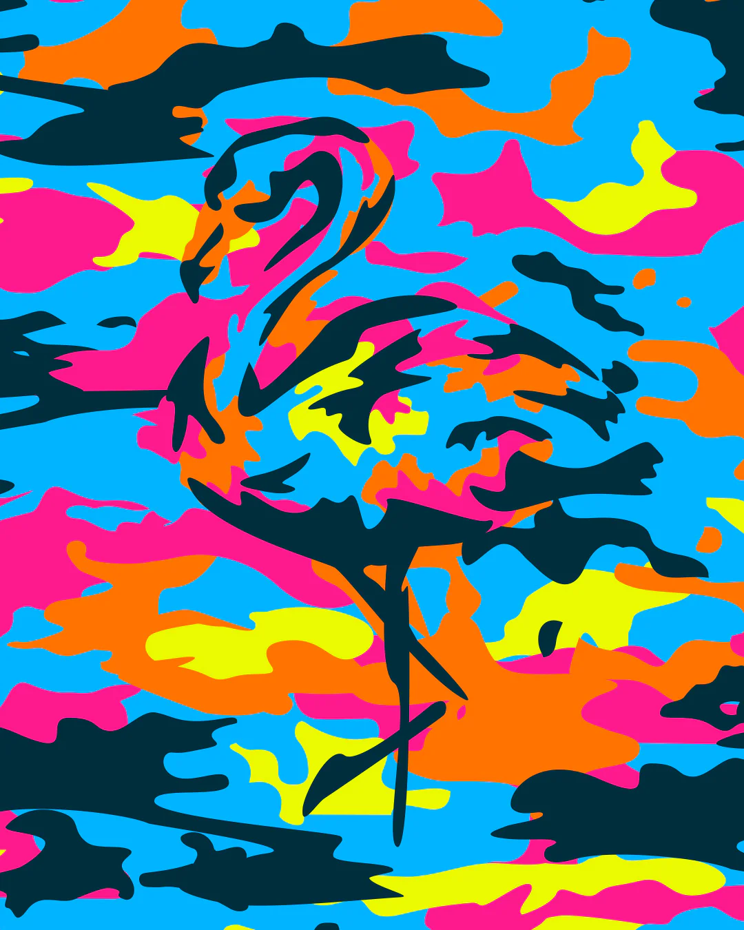 CAMO POP (NEON MIX) - Mini Shorts - Image 8