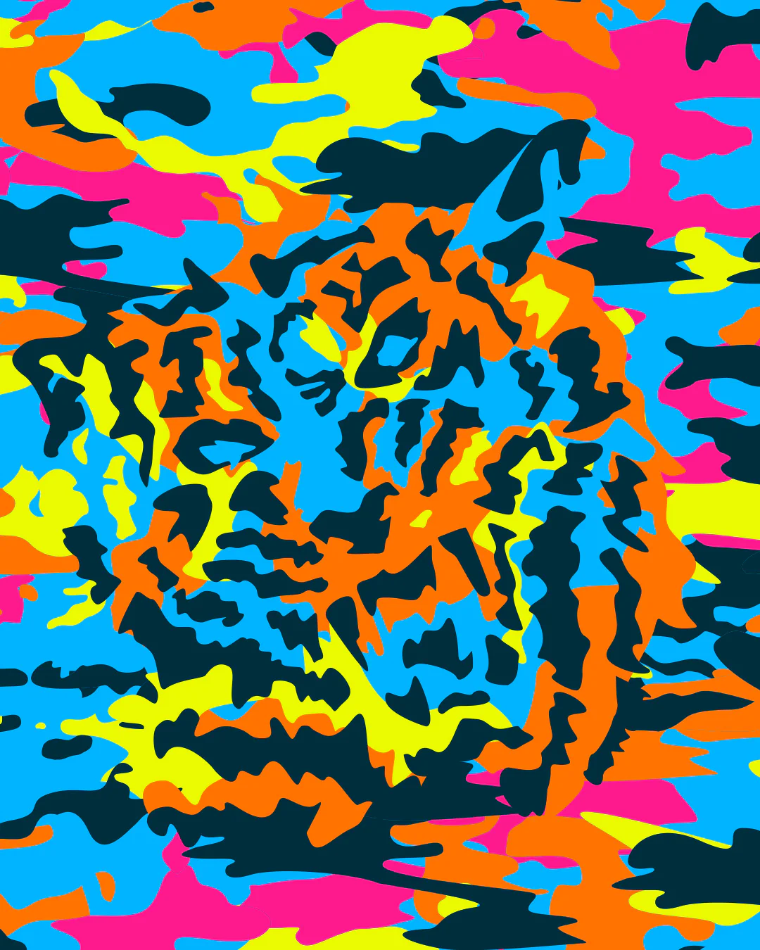 CAMO POP (NEON MIX) - Resort Shorts - Image 6