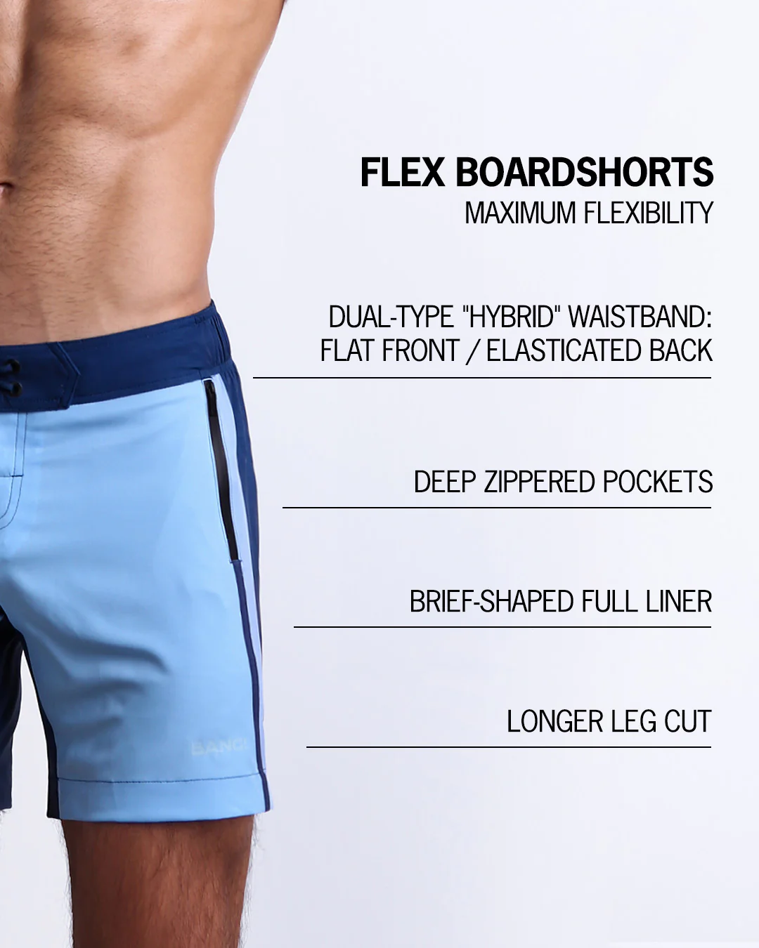 CASINO ROYALE (BLUE) - Flex Boardshorts - Image 4