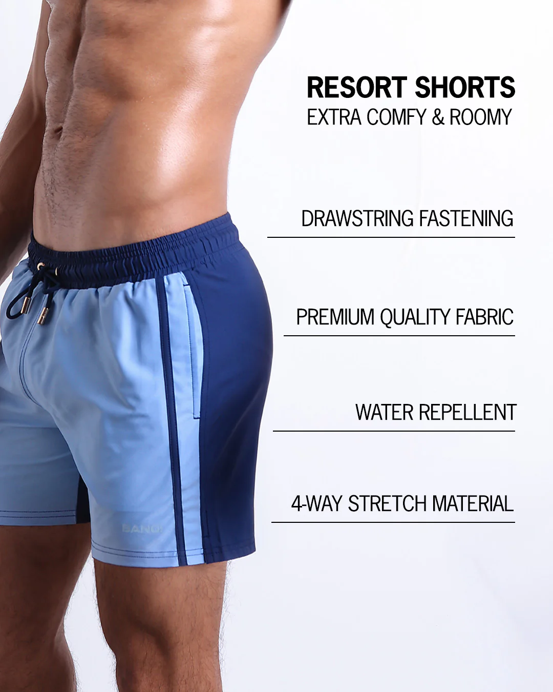 CASINO ROYALE (BLUE) - Resort Shorts - Image 5