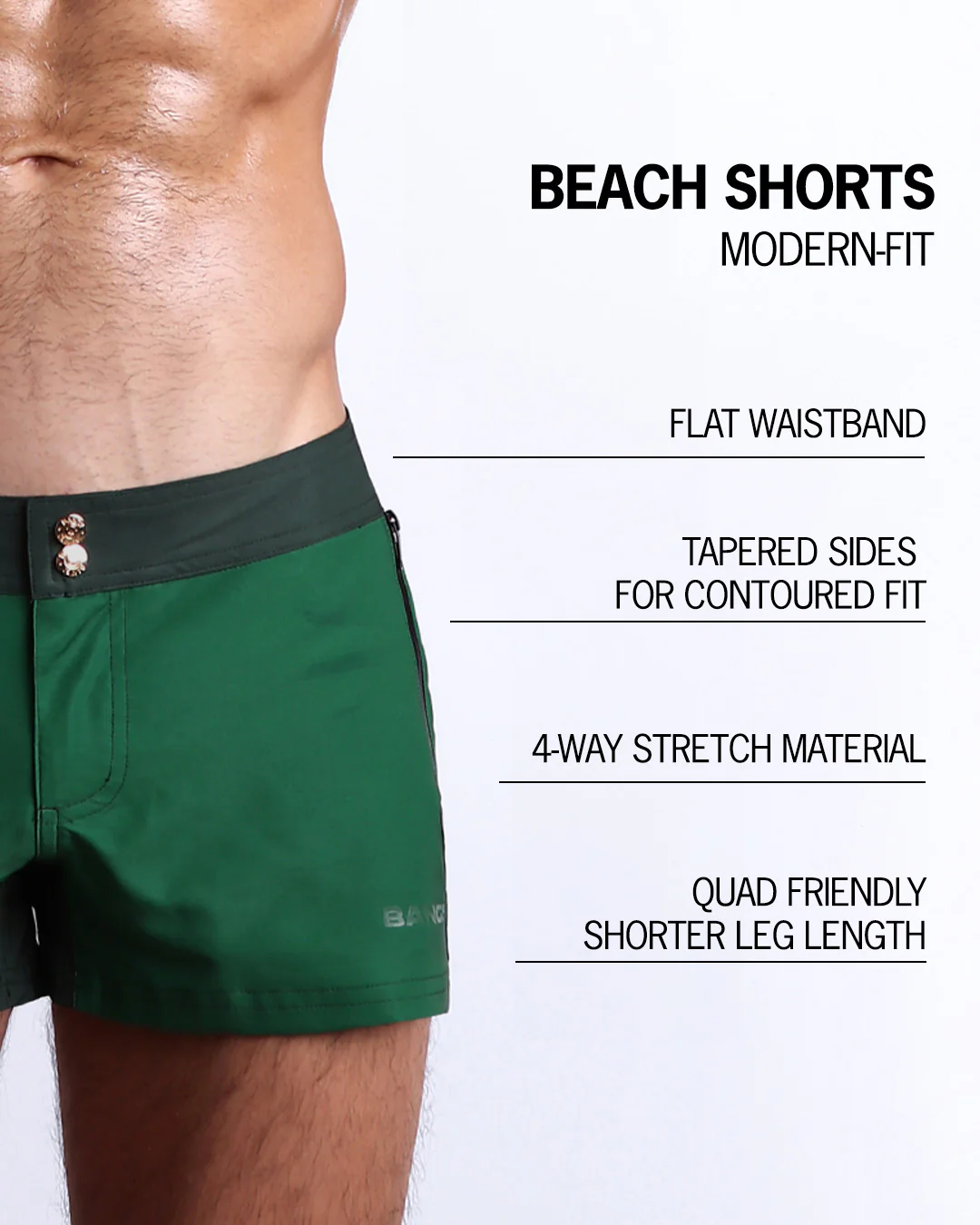CASINO ROYALE (GREEN) - Beach Shorts - Image 5