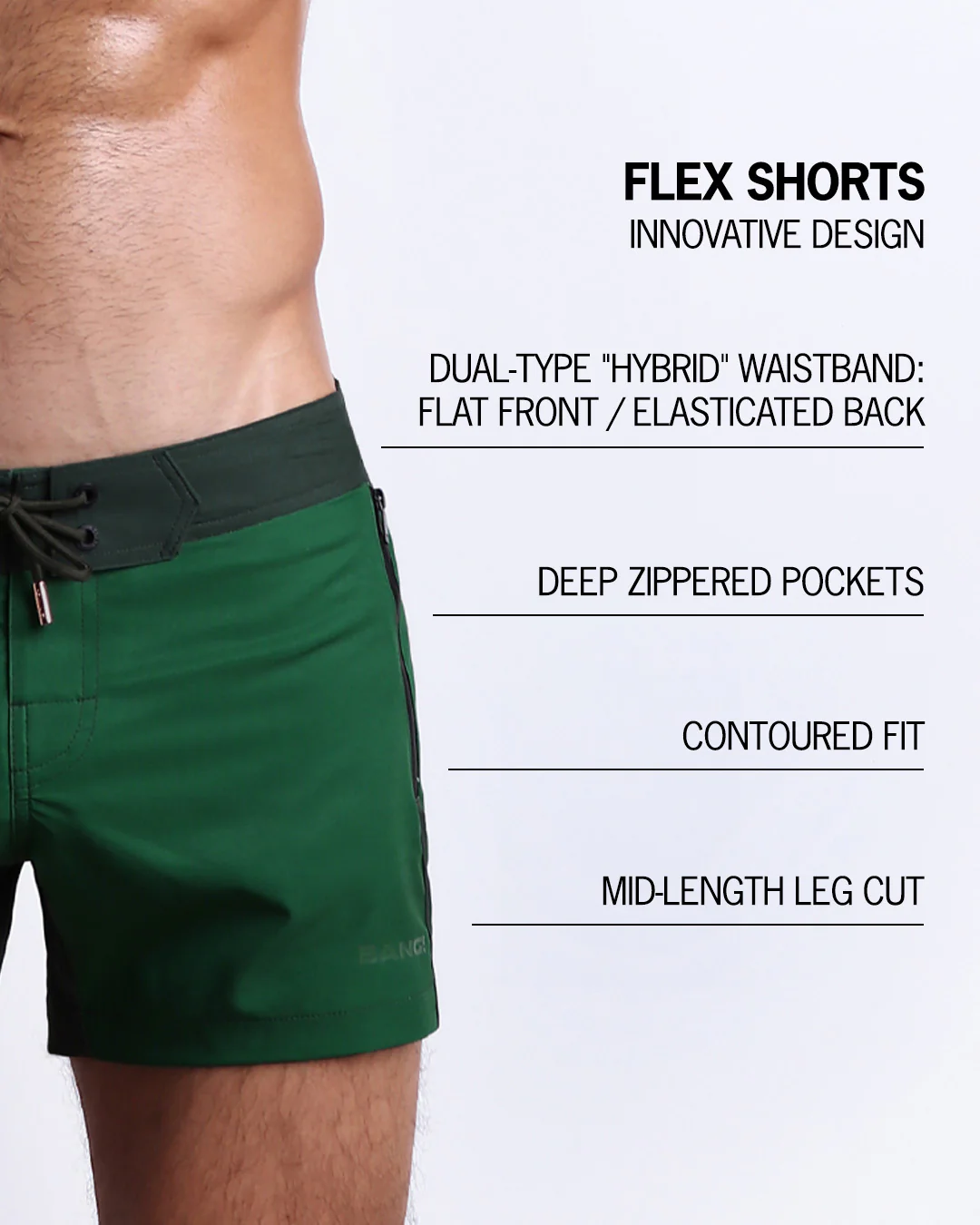 CASINO ROYALE (GREEN) - Flex Shorts - Image 5