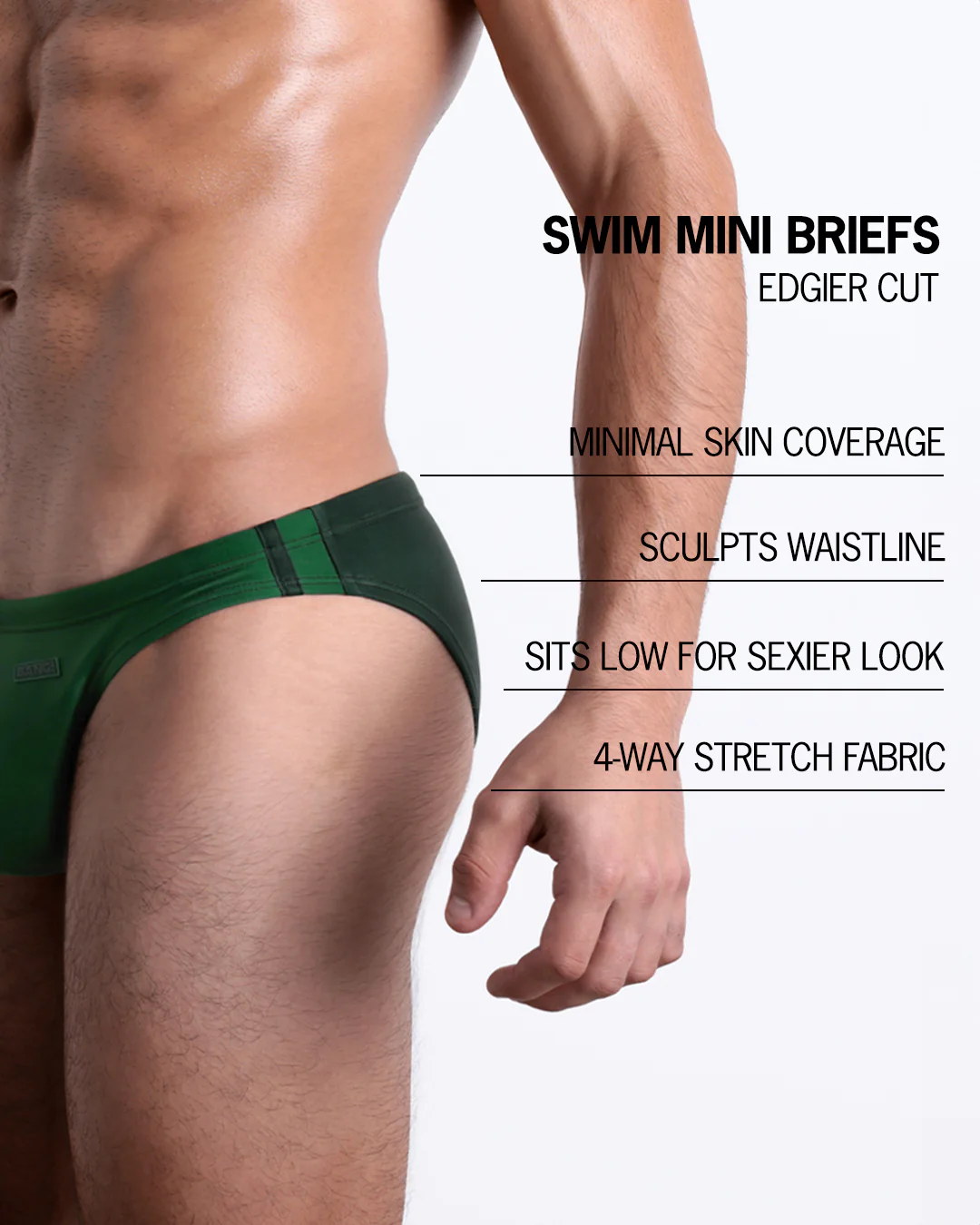 CASINO ROYALE (GREEN) - Swim Mini Brief - Image 4