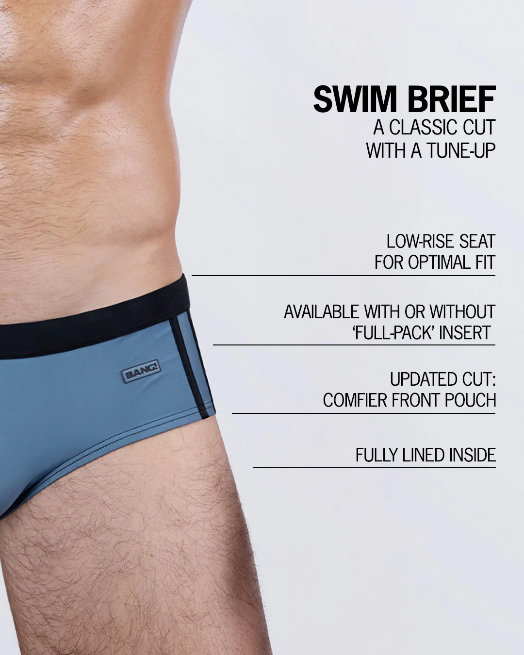 CASINO ROYALE (GREY) - Swim Brief - Image 4