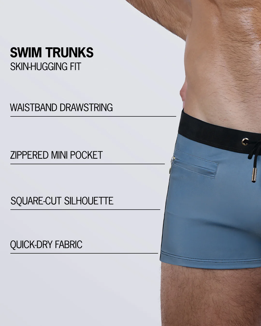 CASINO ROYALE (GREY) - Swim Trunks - Image 4