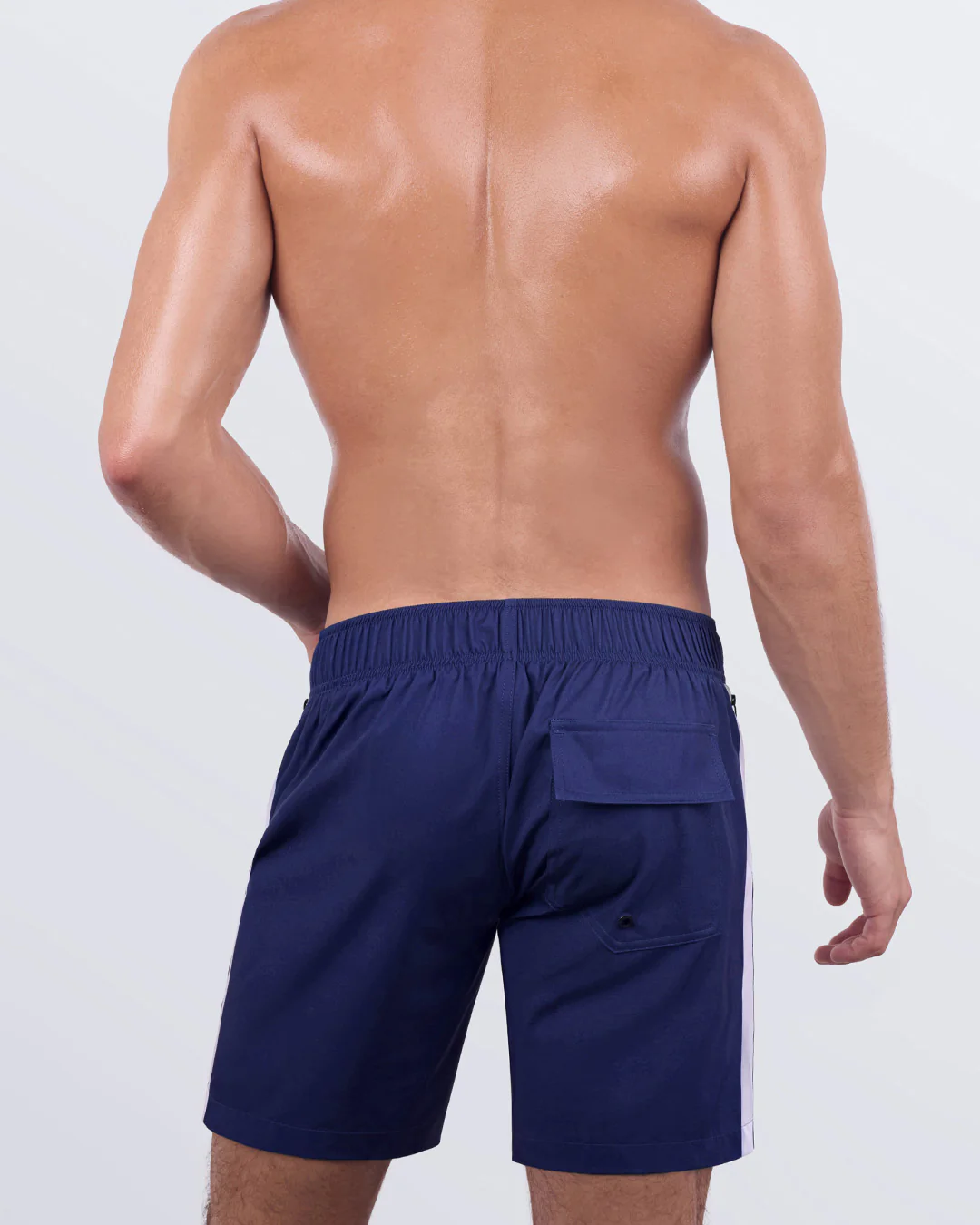 CASINO ROYALE (WHITE + NAVY BLUE) - Flex Boardshorts - Image 3