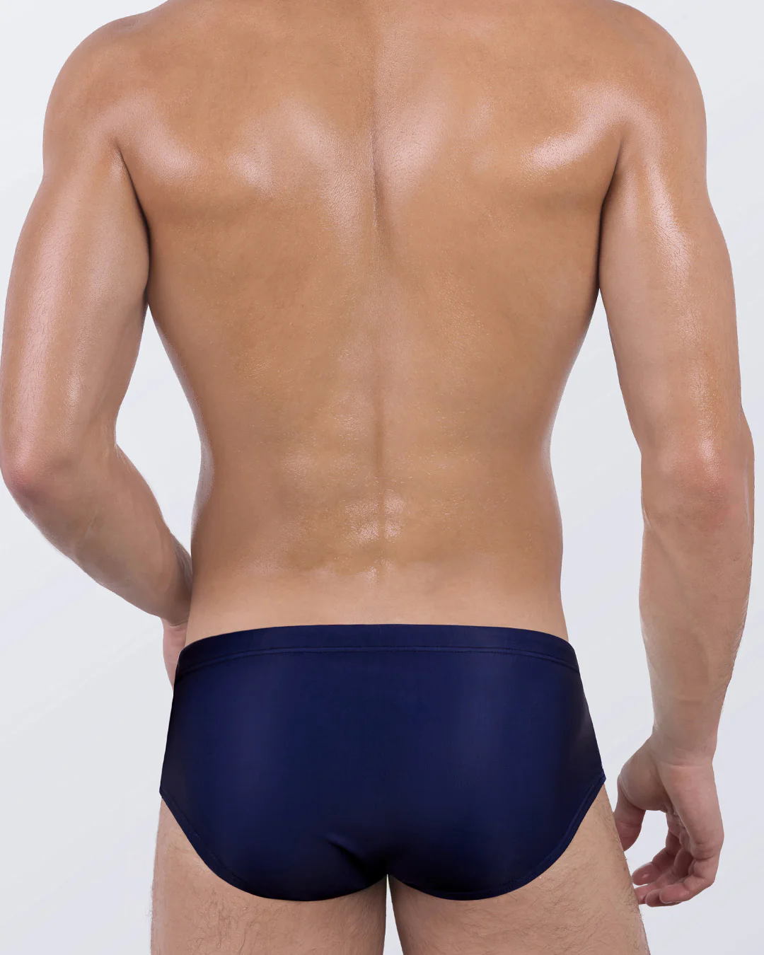 CASINO ROYALE (WHITE + NAVY BLUE) - Swim Sunga - Image 3