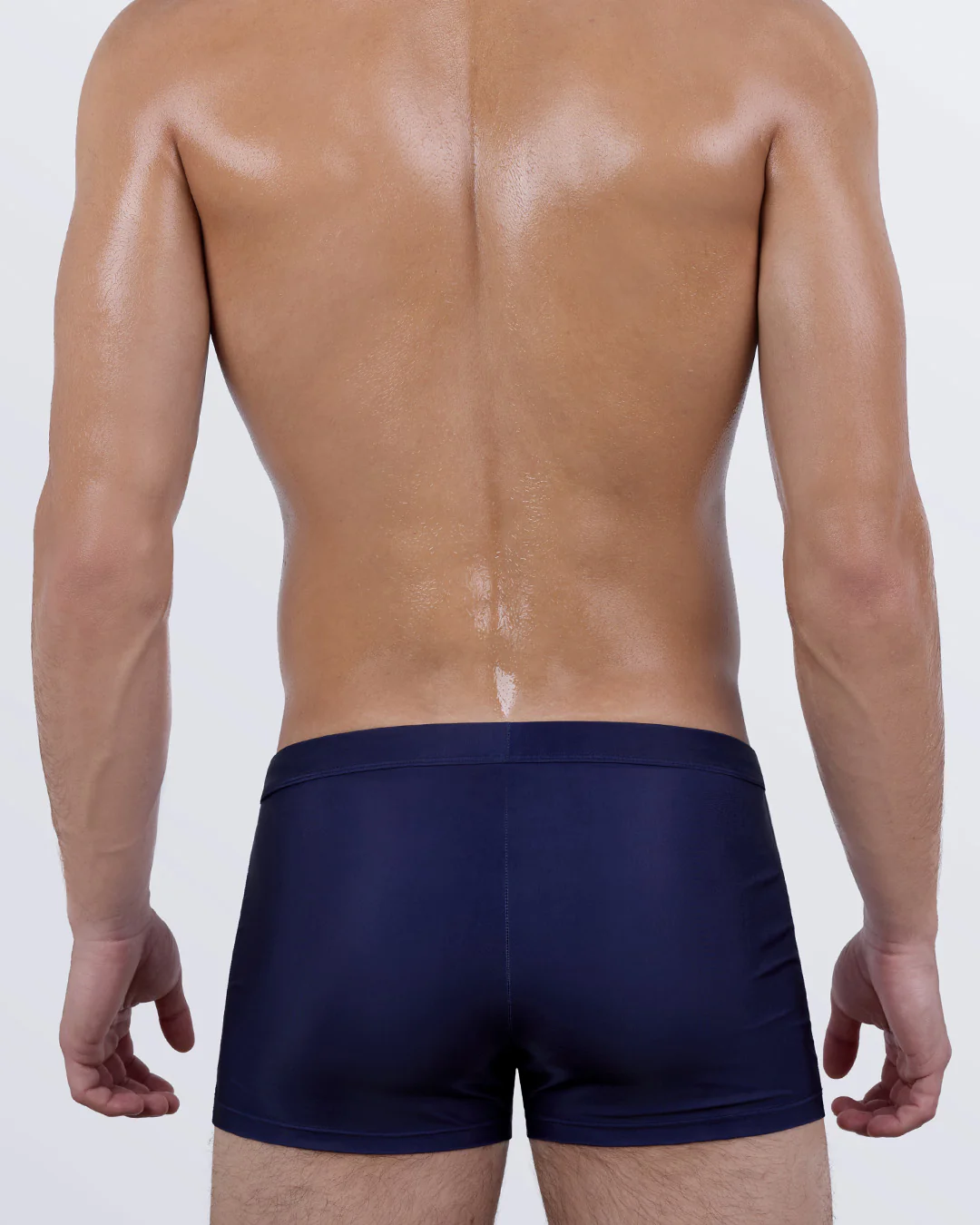 CASINO ROYALE (WHITE + NAVY BLUE) - Swim Trunks - Image 2
