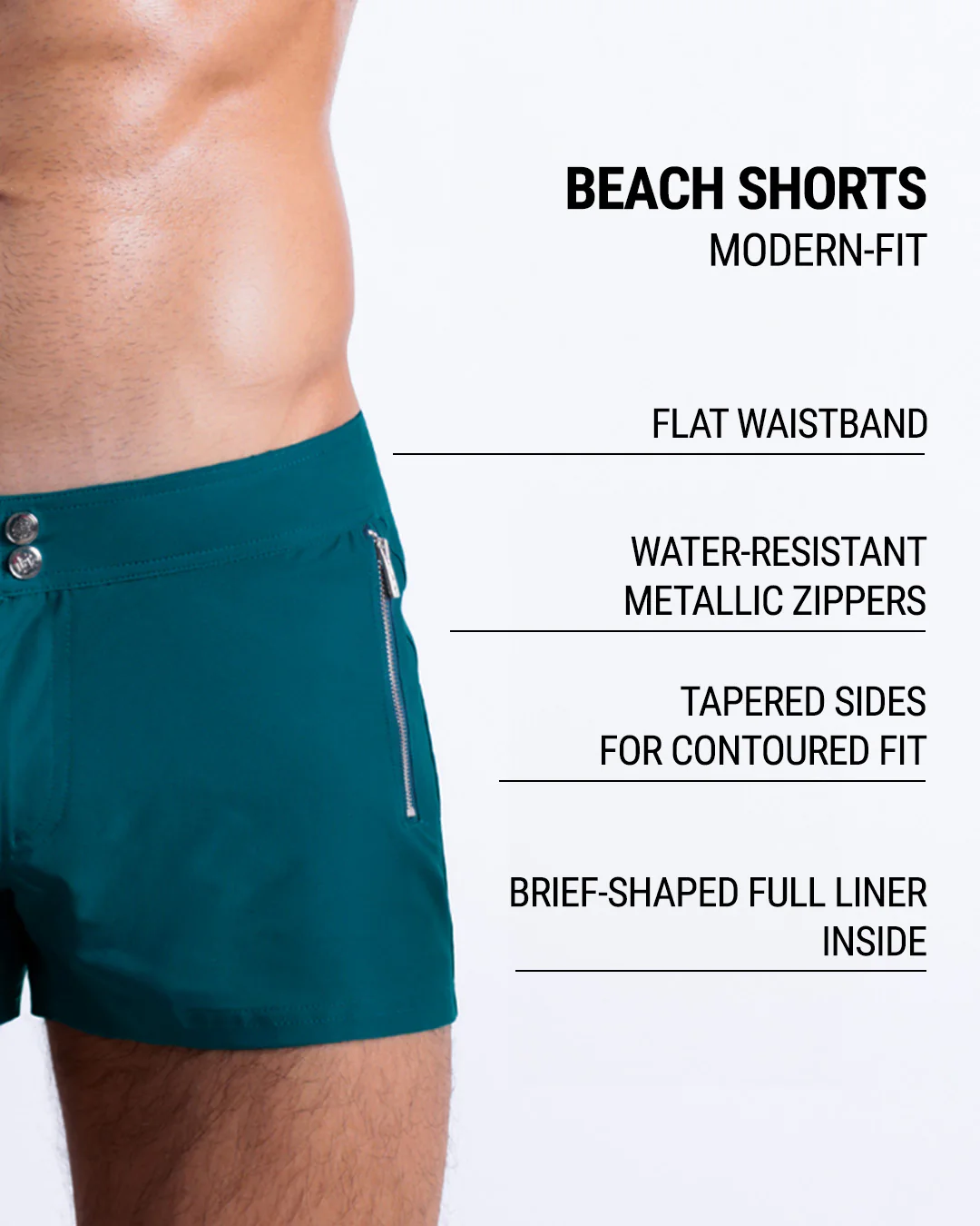 CHIC TEAL - Beach Shorts | DC2 - Image 5