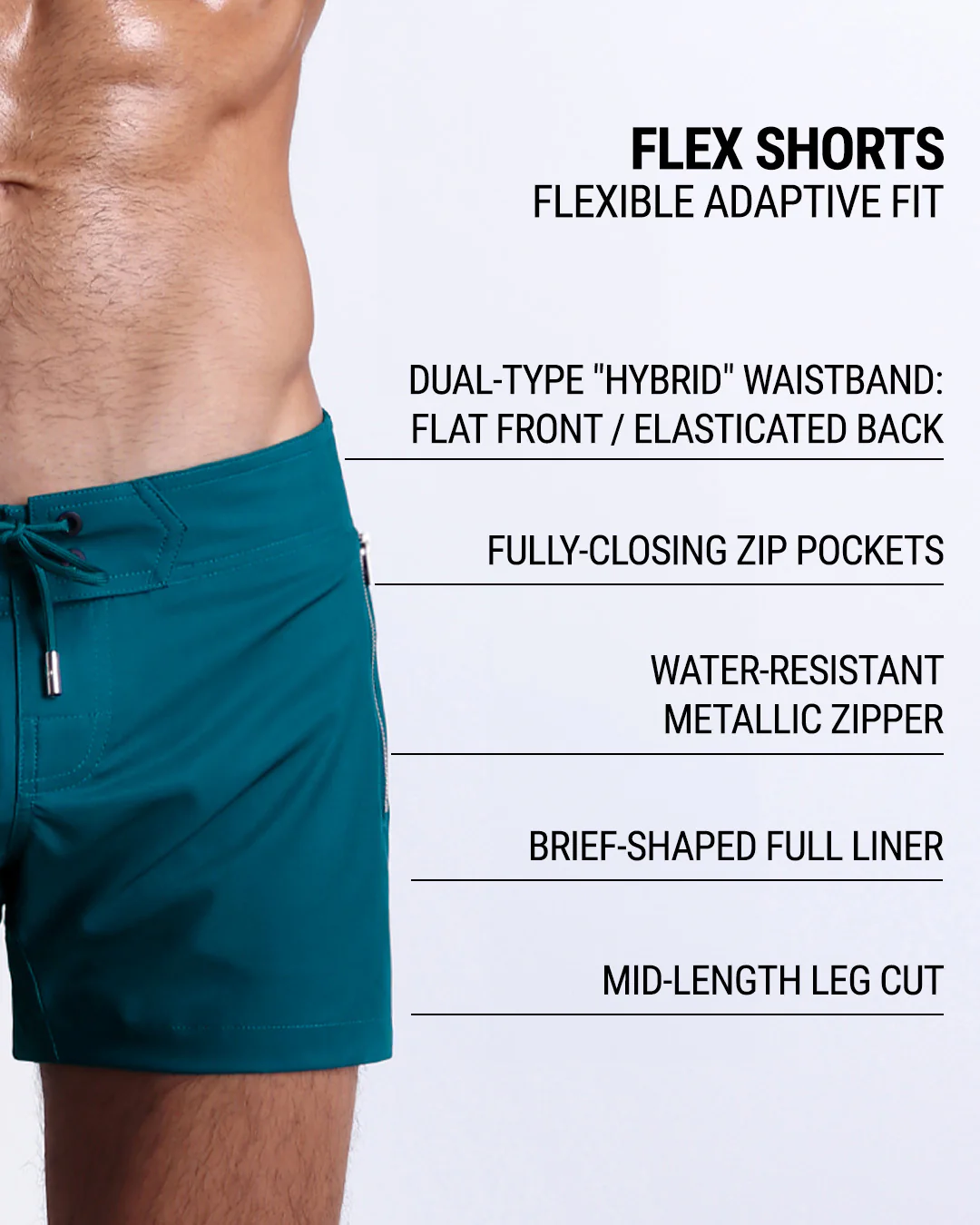 CHIC TEAL - Flex Shorts | DC2 - Image 6