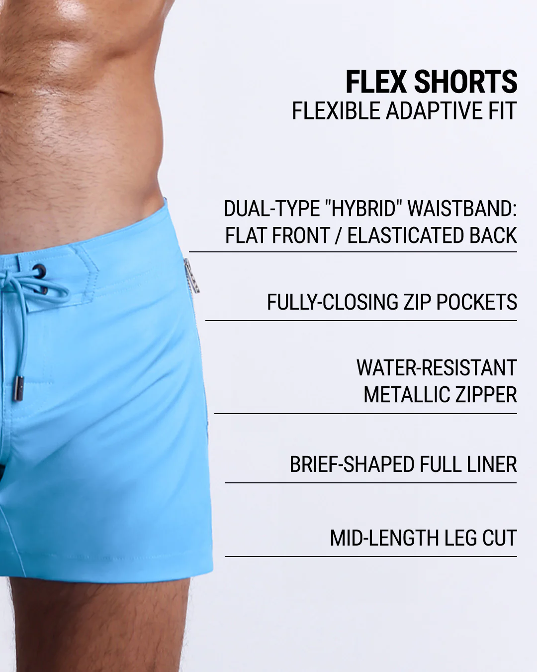 COASTAL BLUE - Flex Shorts | DC2 - Image 5