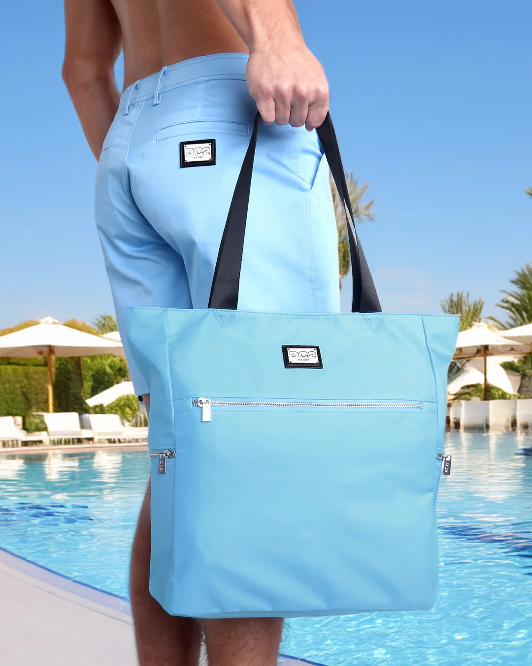 COASTAL BLUE - Poolside Tote Bag Foldable/Portable | DC2 - Image 12