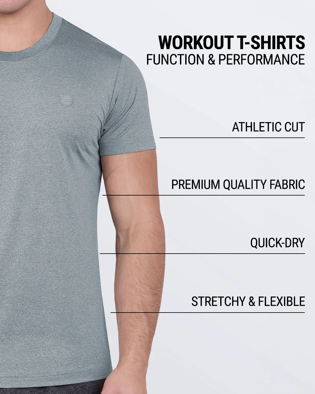 COMPOUND GREY - Fitness T-Shirt | DC2 - Image 4