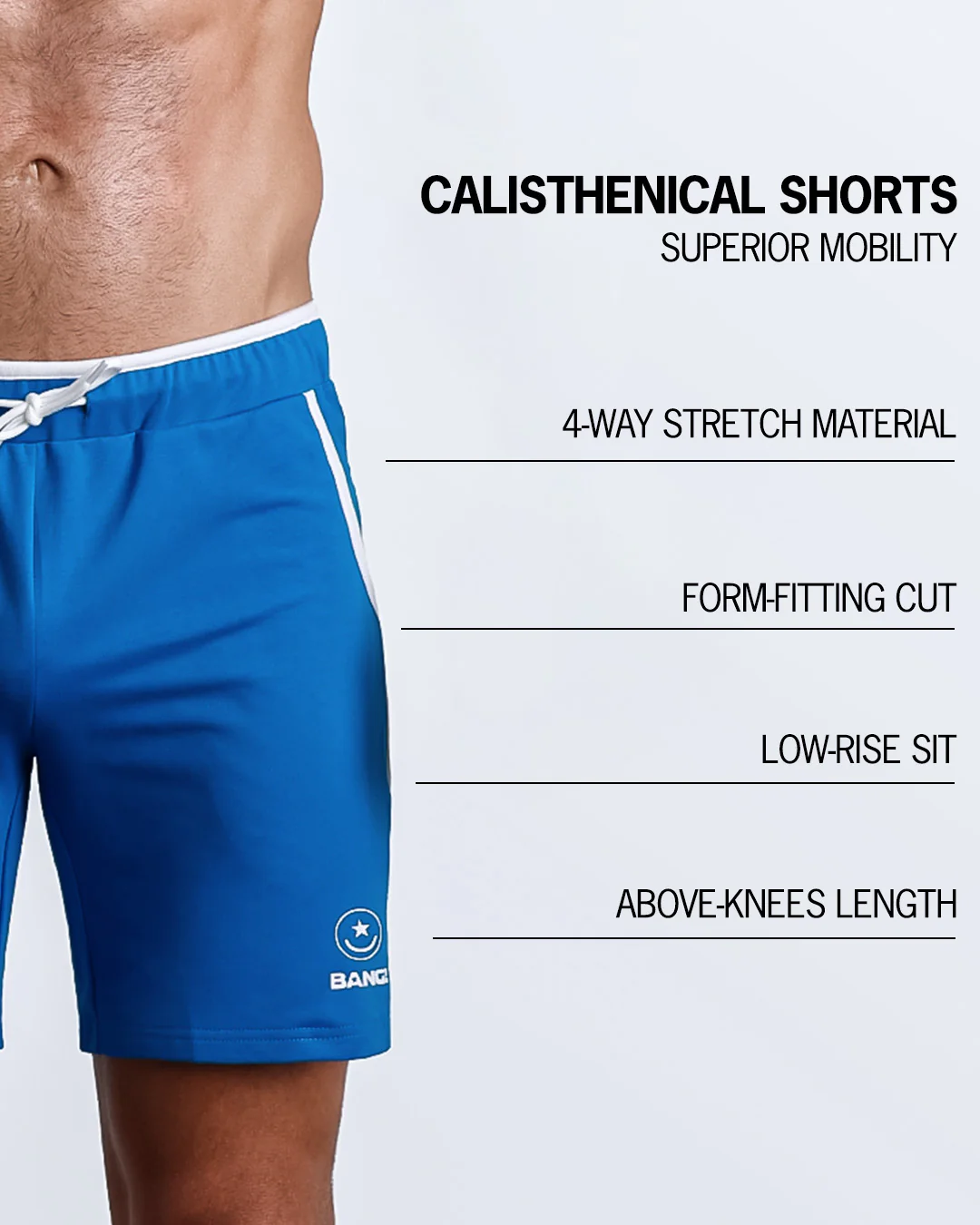 ELECTRO BLUE - Calisthenical Shorts - Image 4