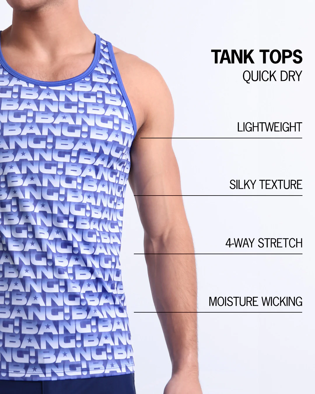 ESCAPADE (BLUE/WHITE) - Tank Top - Image 5