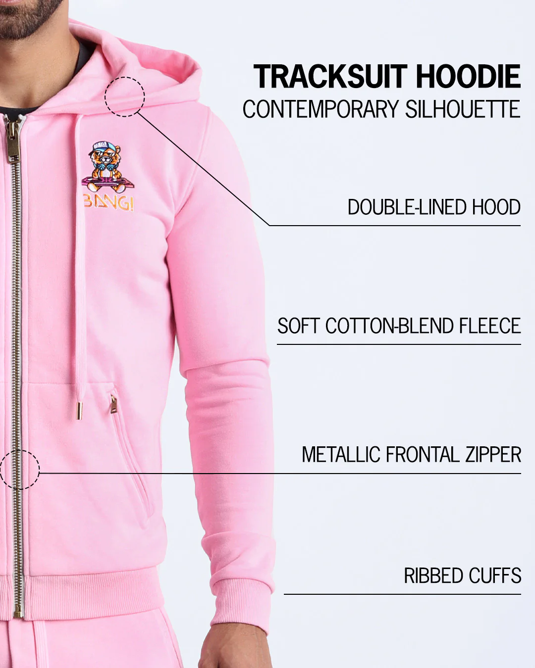 EURO PINK - Tracksuit Hoodie Jacket - Image 7