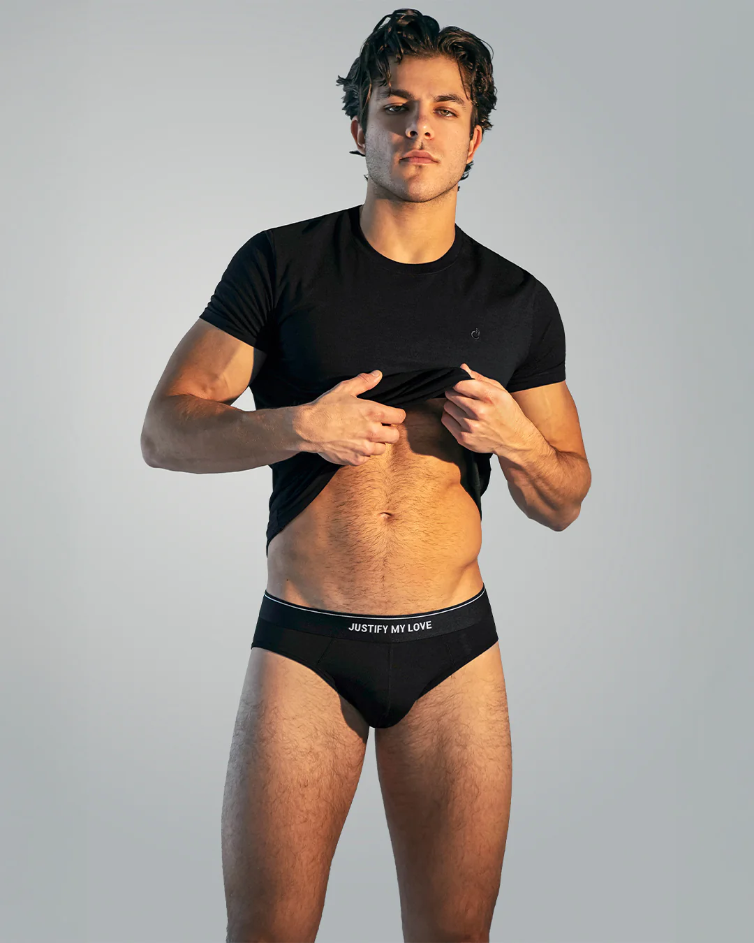 EXACT BLACK - Modal Cotton T-Shirt | DC2 - Image 8