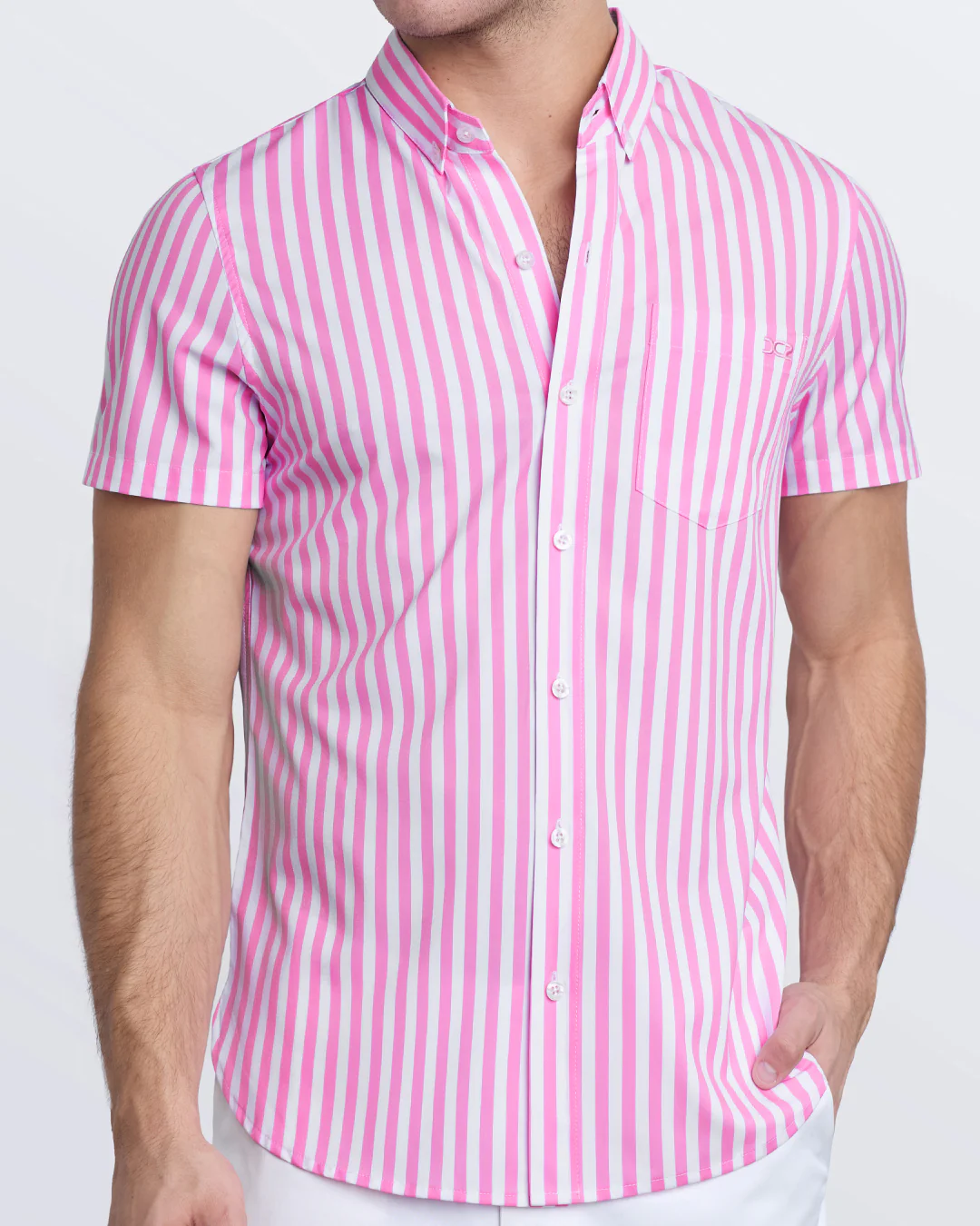 FAST LINES (CHILL PINK) - Stretch Shirt | DC2