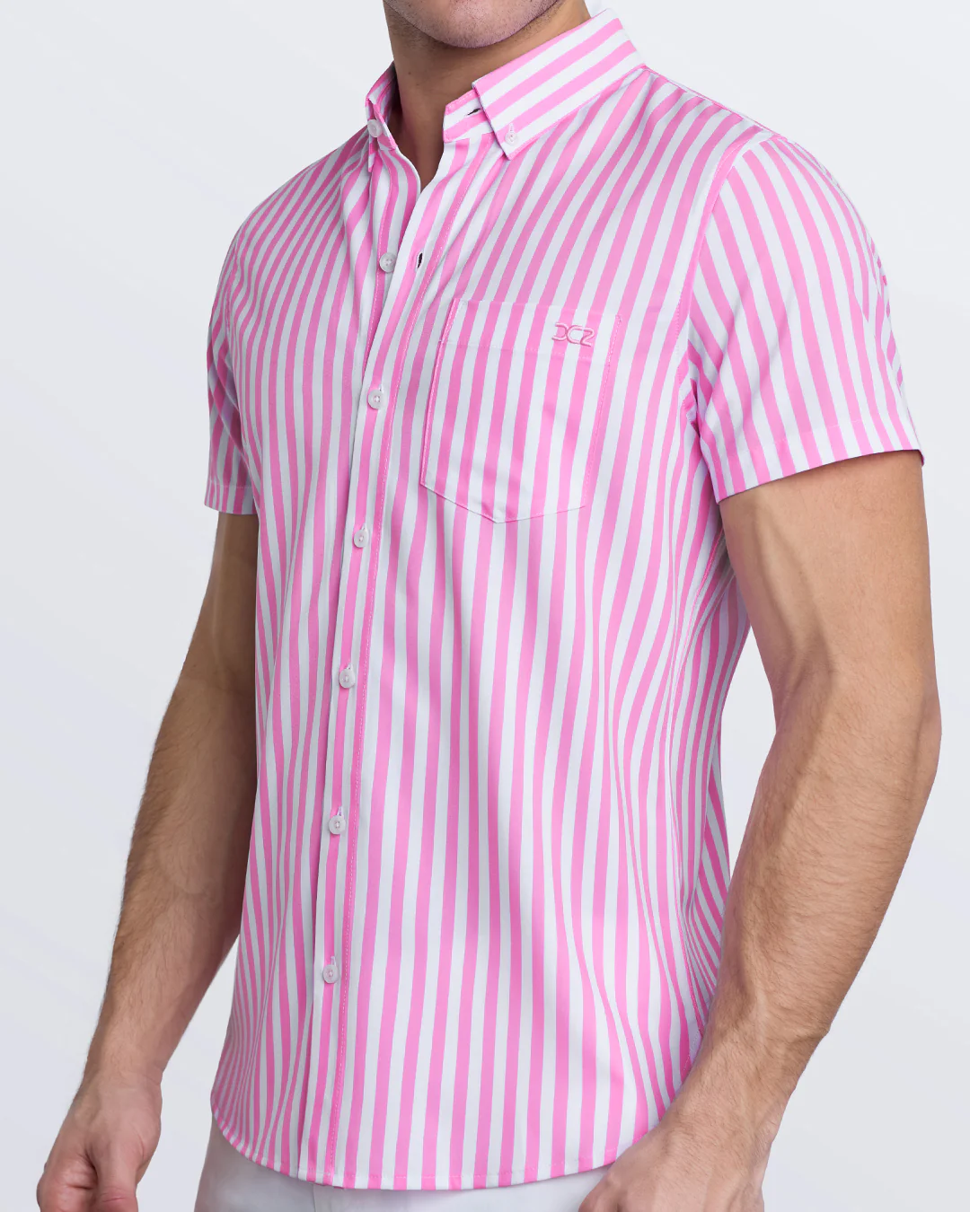 FAST LINES (CHILL PINK) - Stretch Shirt | DC2 - Image 2