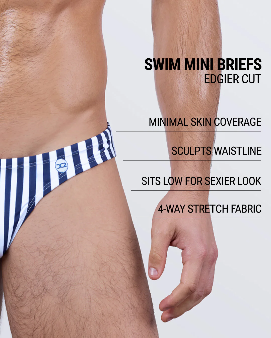FAST LINES (NAVY BLUE) - Swim Mini Brief | DC2 - Image 4