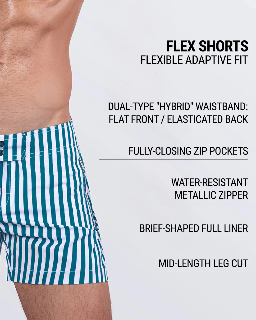 FAST LINES (PACIFIC GREEN) - Flex Shorts | DC2 - Image 4