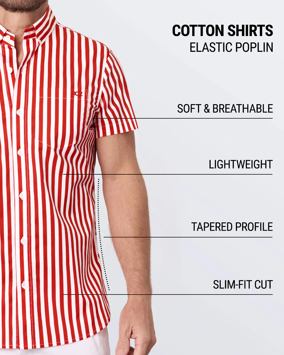 FAST LINES (RAPID RED) - Cotton Shirt | DC2 - Image 4