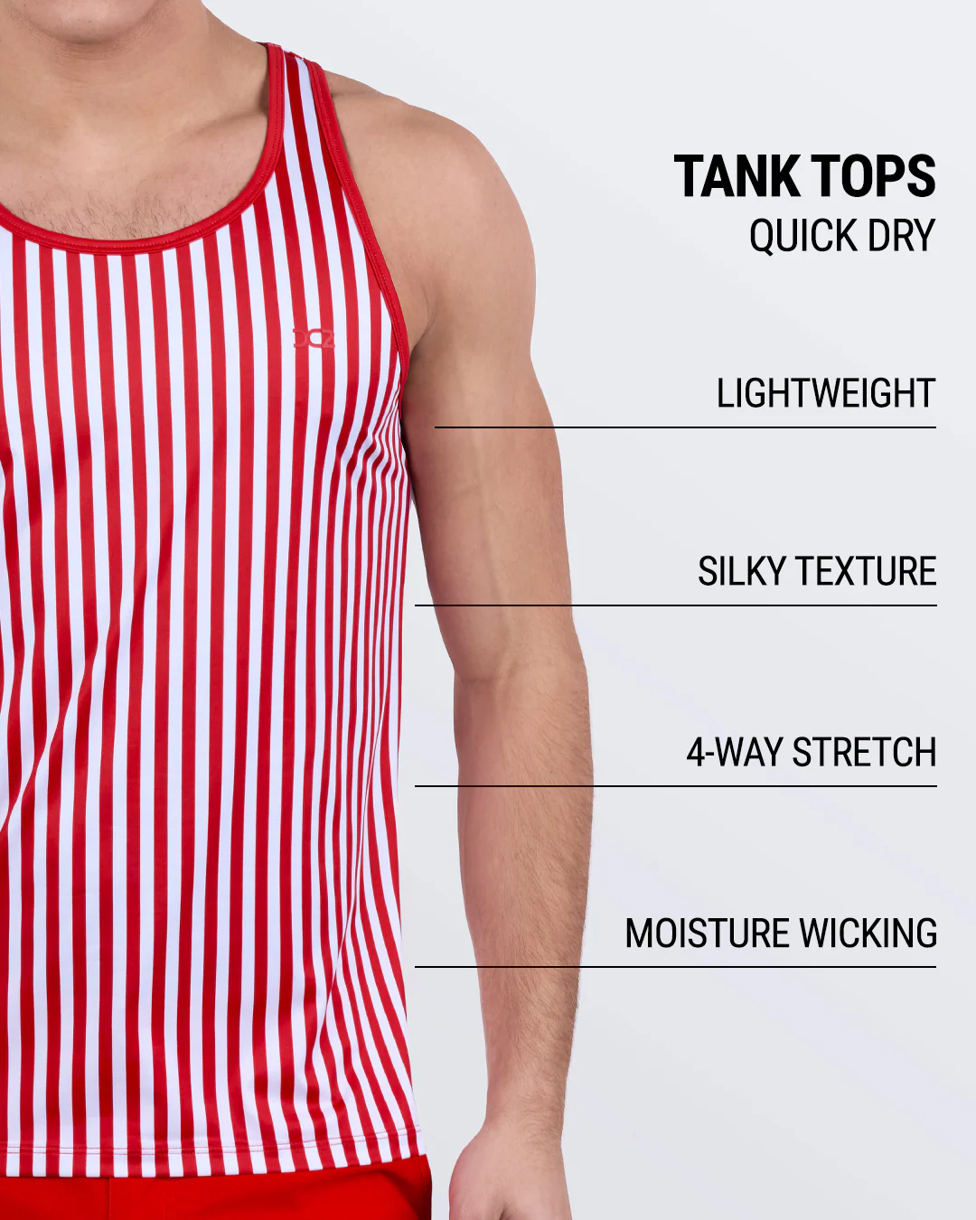 FAST LINES (RAPID RED) - Tank Top | DC2 - Image 4