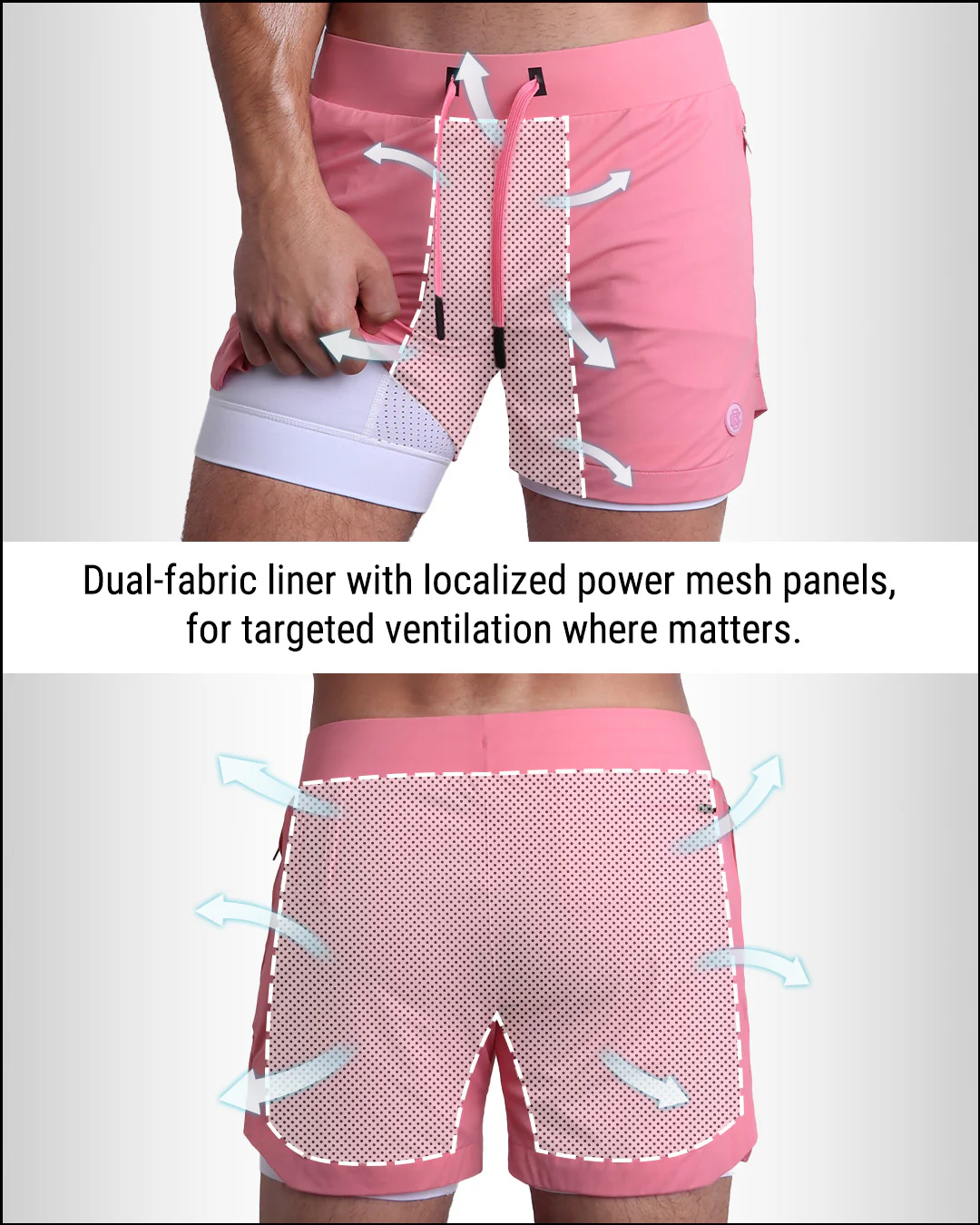 FLAMINGO PINK - Endurance Shorts Lined 2-in-1 | DC2 - Image 8