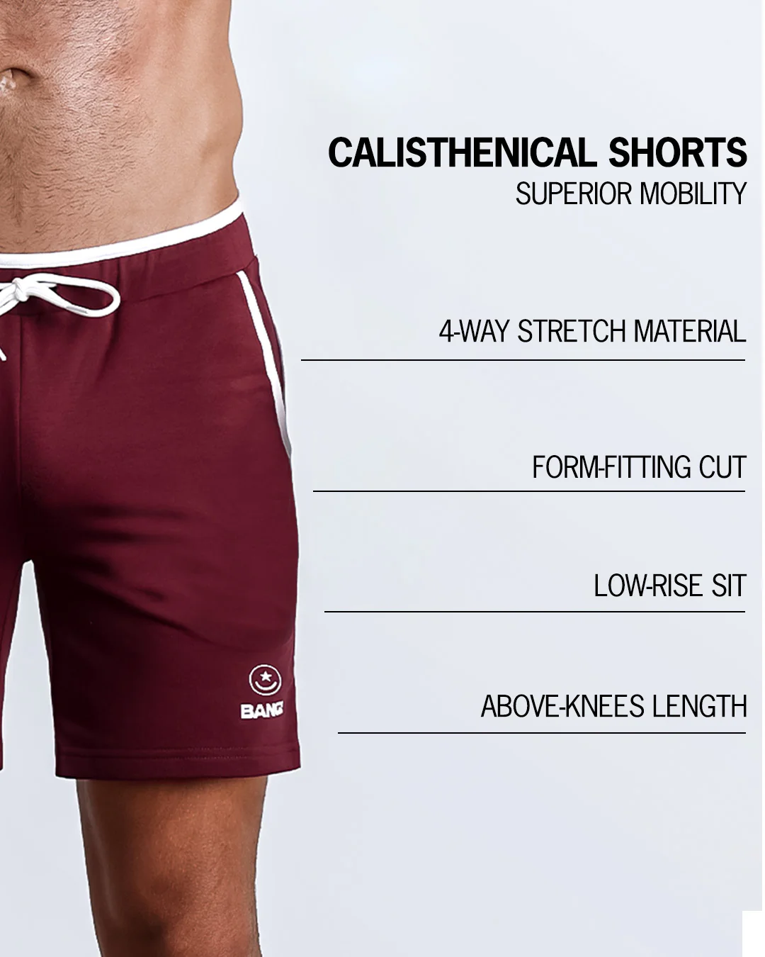FOCUSED RED - Calisthenical Shorts - Image 4