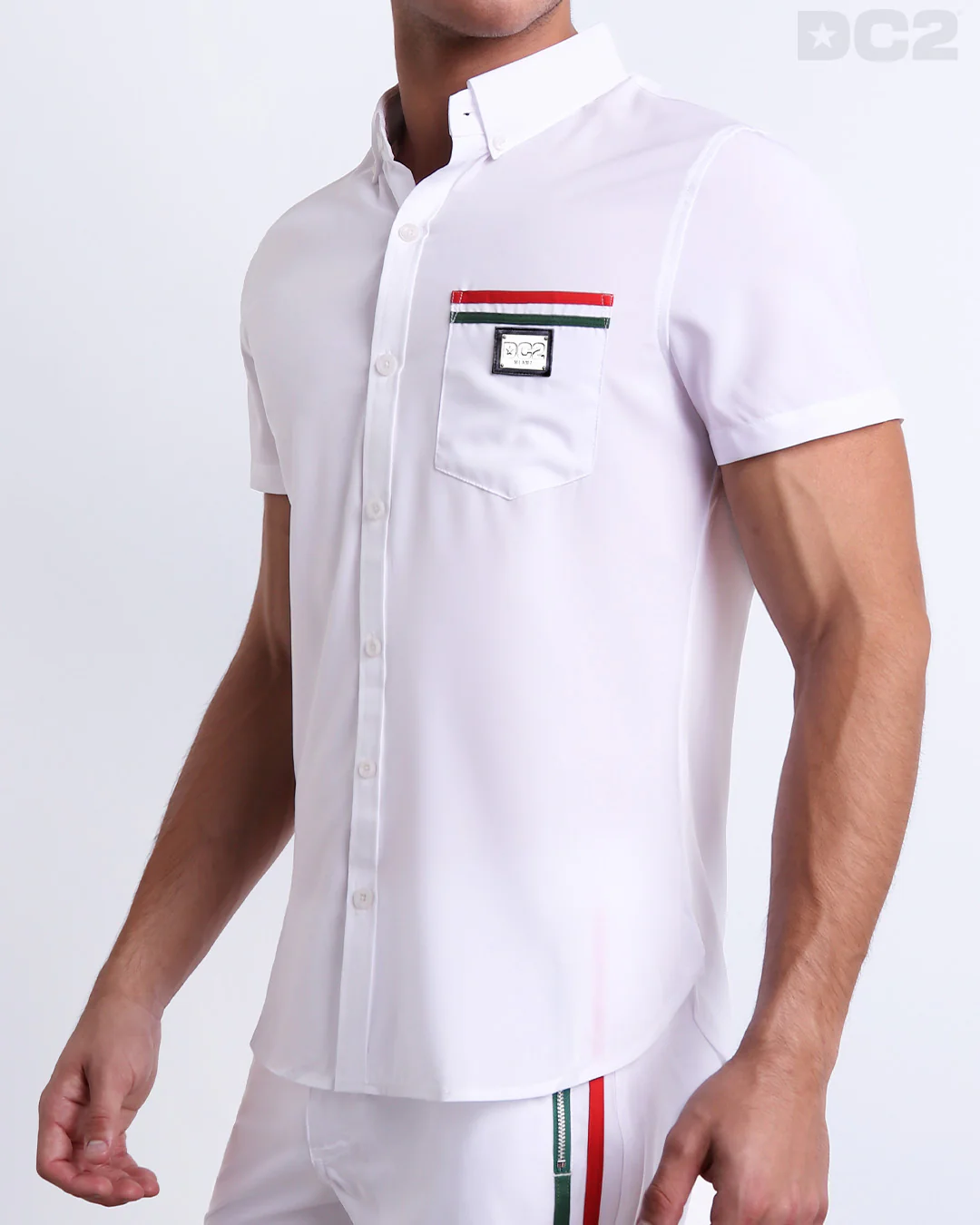 FORZA WHITE - Stretch Shirt | DC2 - Image 2