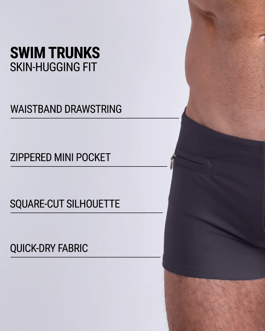 GOTHAM GREY - Swim Trunks | DC2 - Image 4