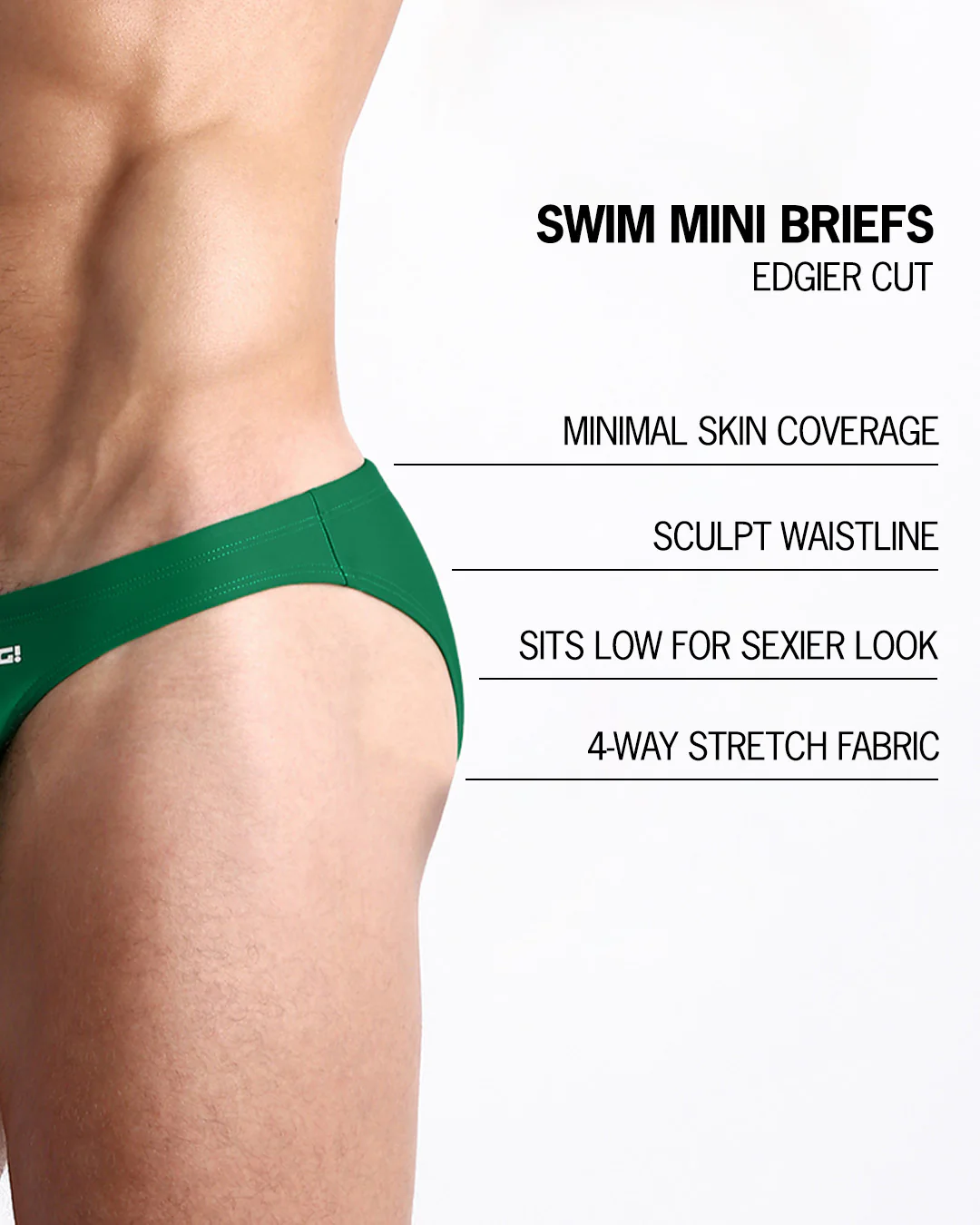 GREEN RUSH - Swim Mini Brief - Image 4