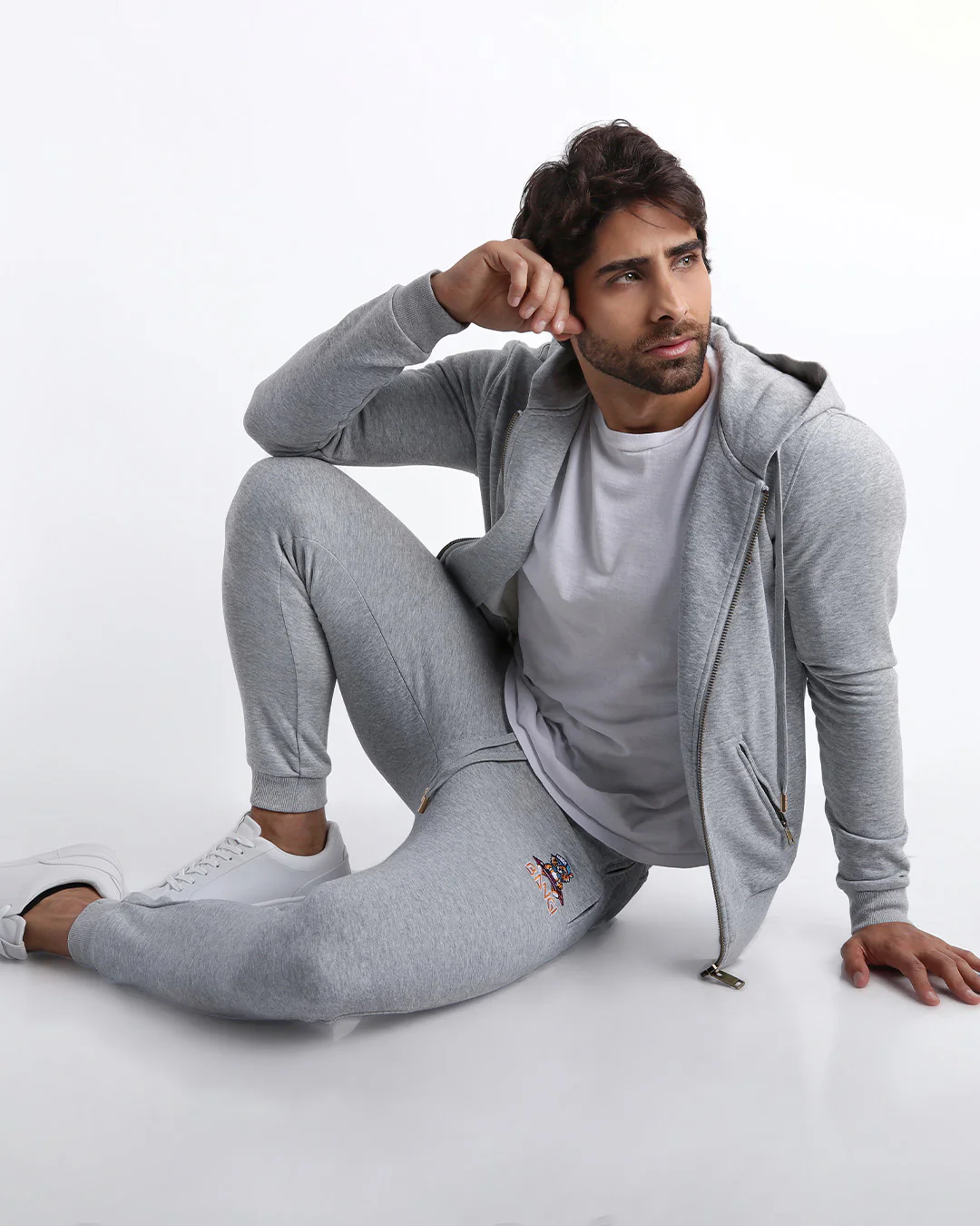 GREY - Tracksuit Hoodie Jacket - Image 5