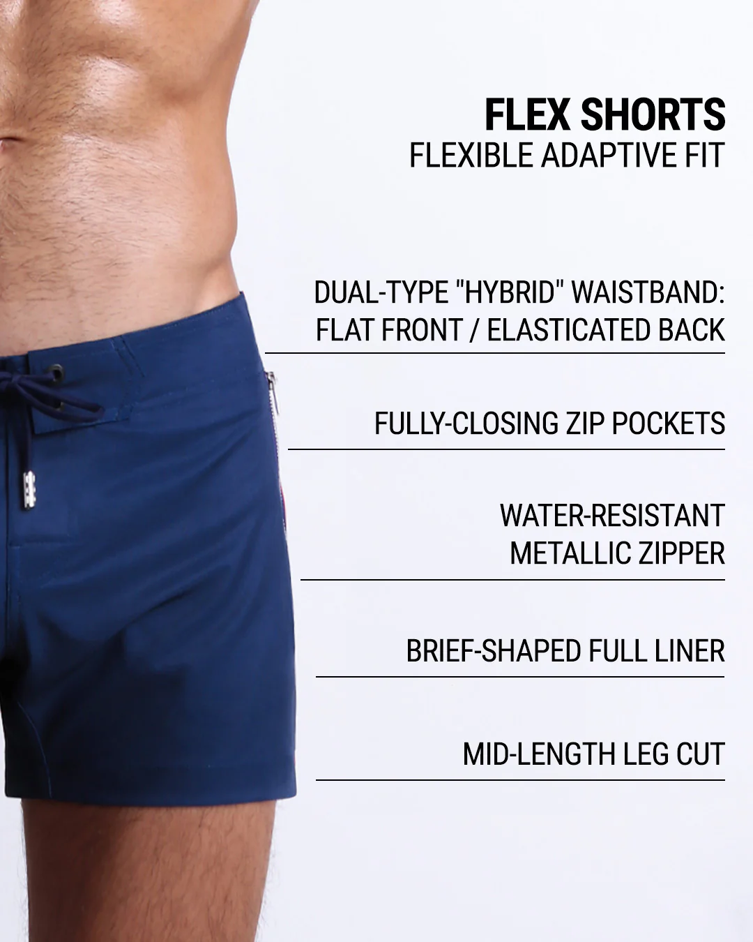 IMPERIAL BLUE - Flex Shorts | DC2 - Image 5