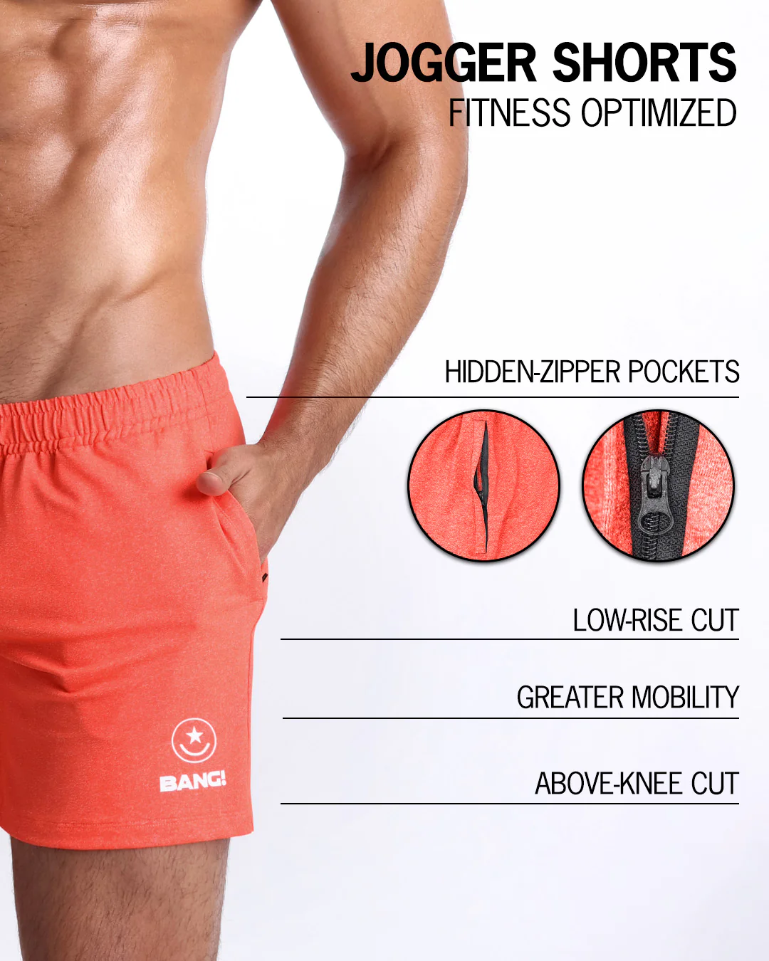 PUMPED ORANGE - Jogger Shorts - Image 4